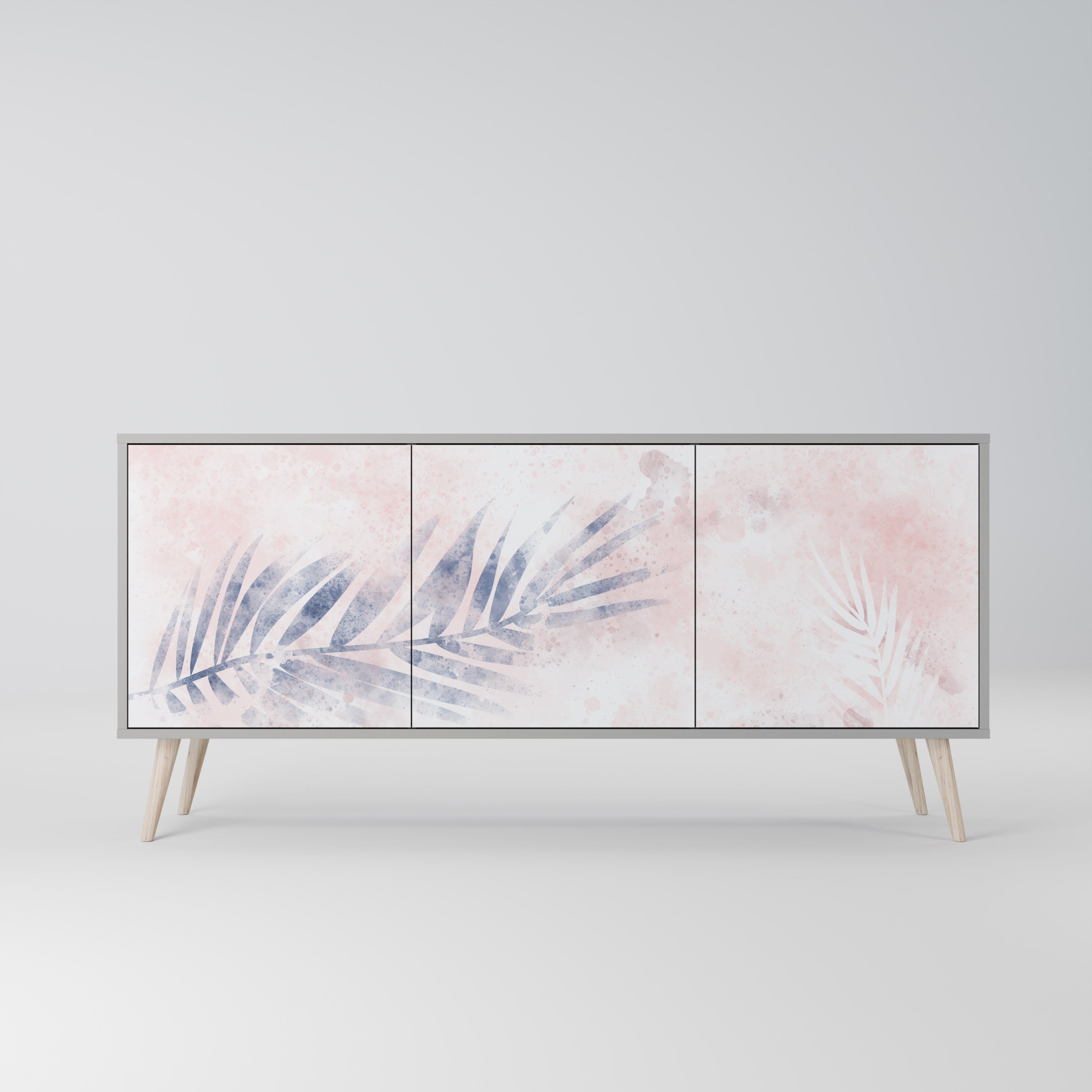 Buffet 3 portes TIMELESS FLOAT en finition grise