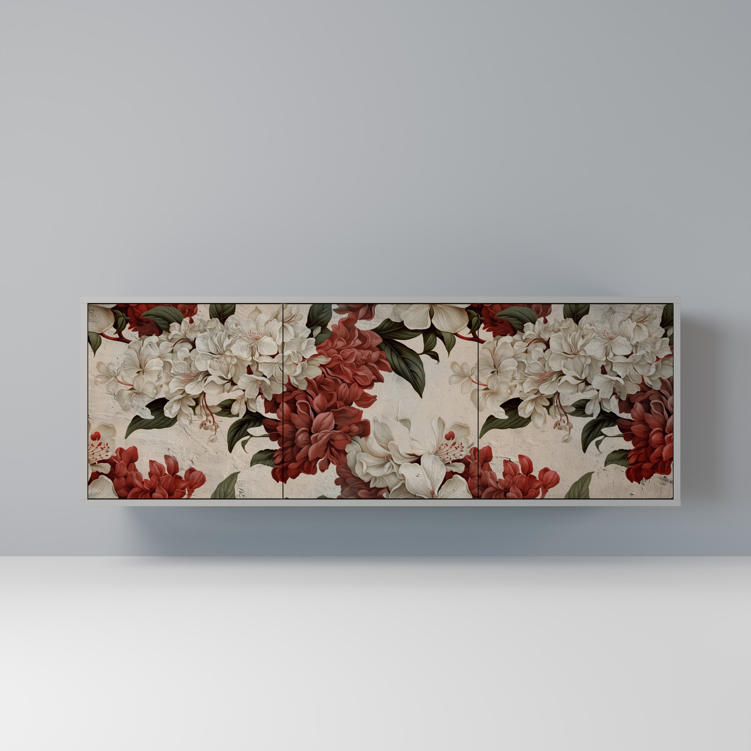 Buffet 3 portes EPHEMERAL DAYS en finition grise