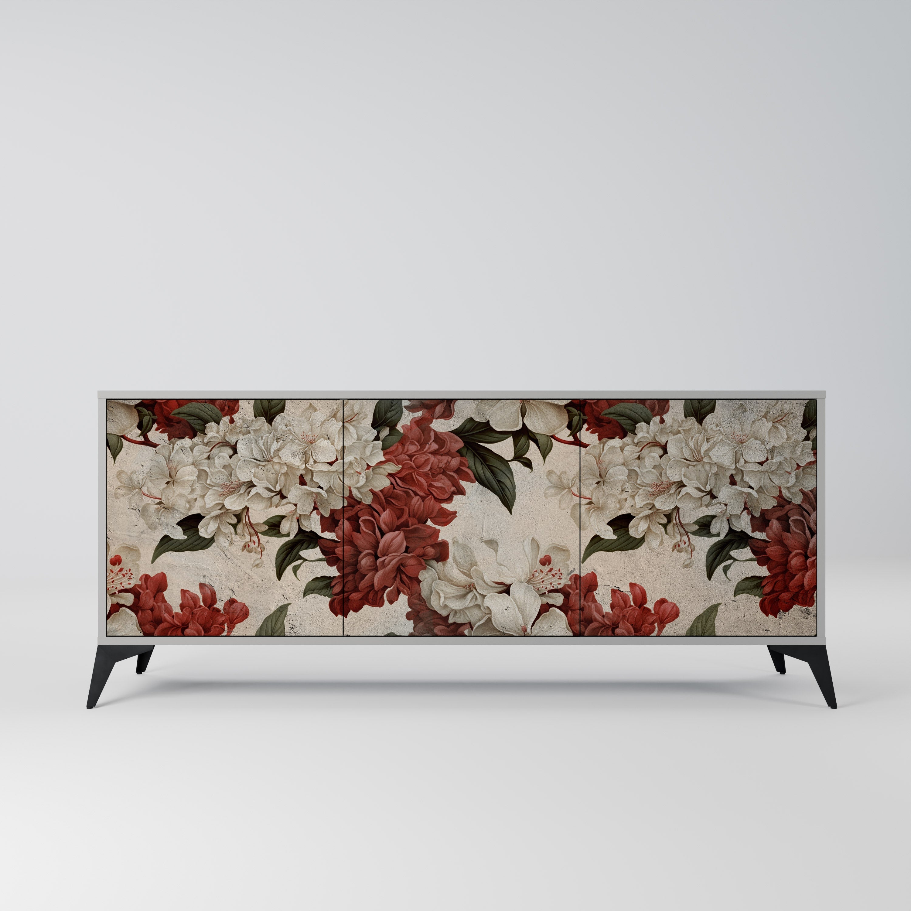 Buffet 3 portes EPHEMERAL DAYS en finition grise