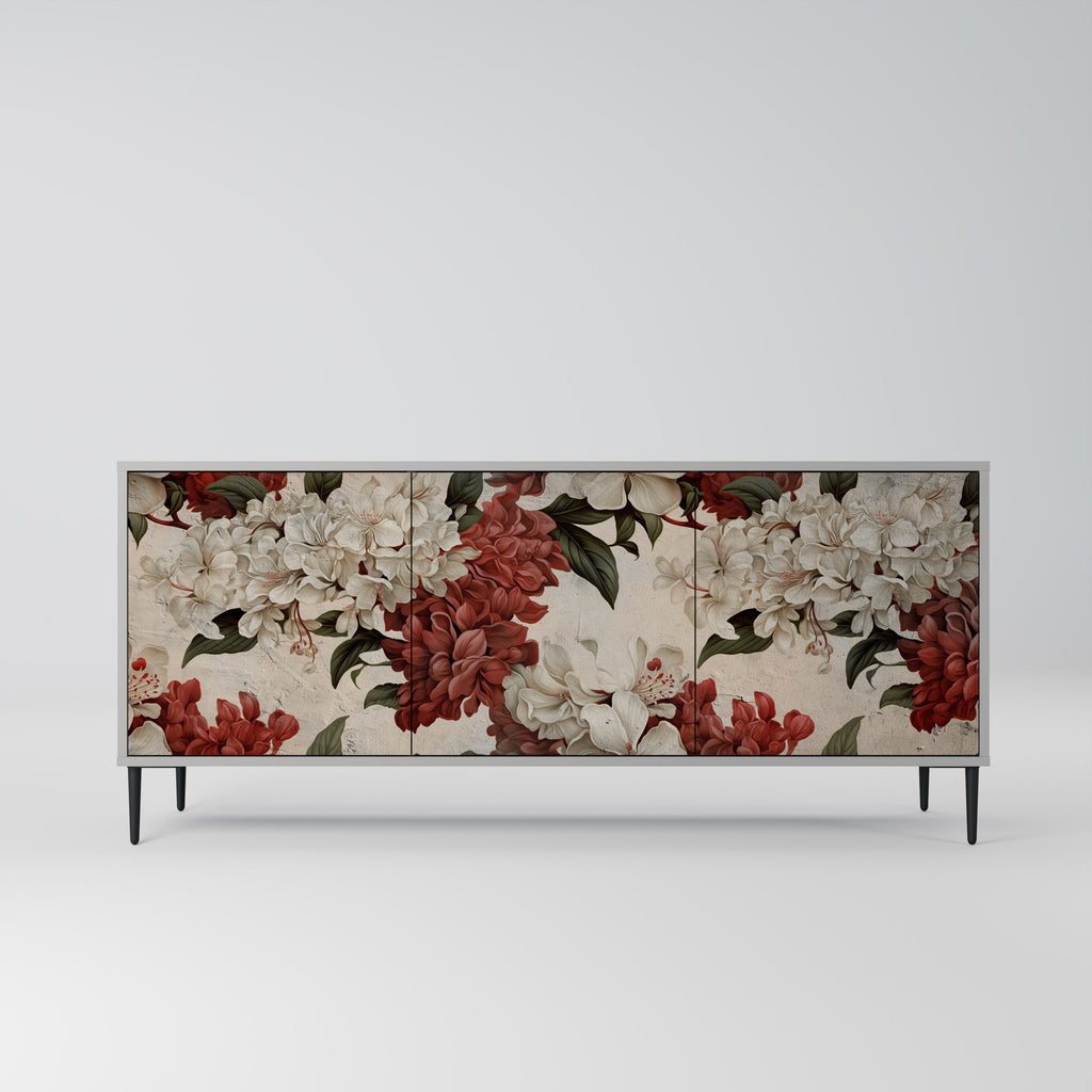 Buffet 3 portes EPHEMERAL DAYS en finition grise