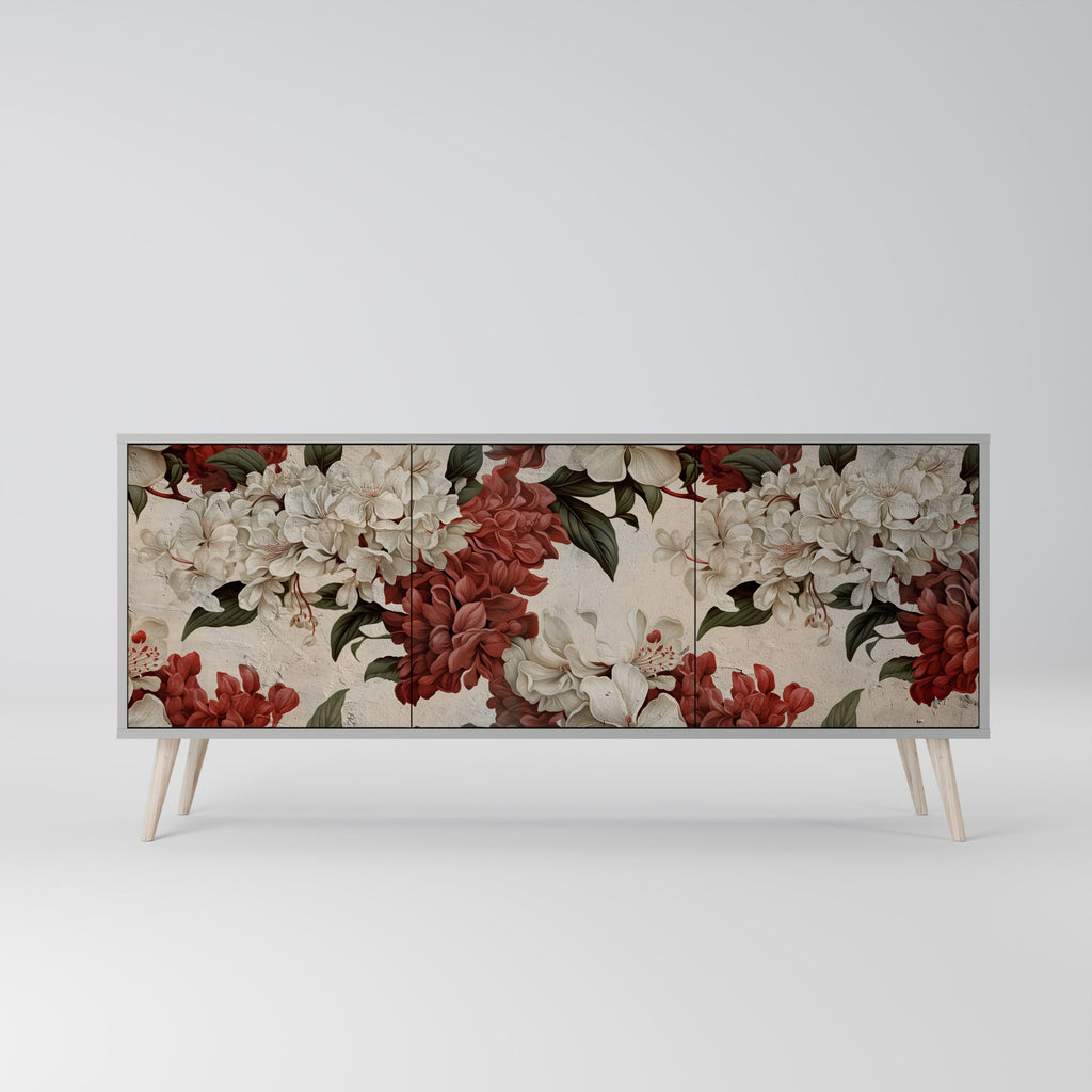 Buffet 3 portes EPHEMERAL DAYS en finition grise