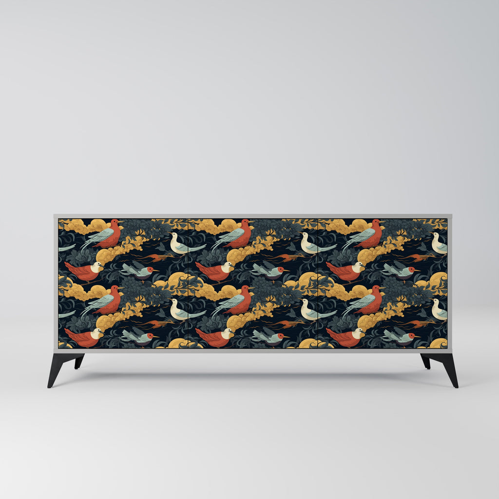 Buffet 3 portes FOWLY DAZE en finition grise