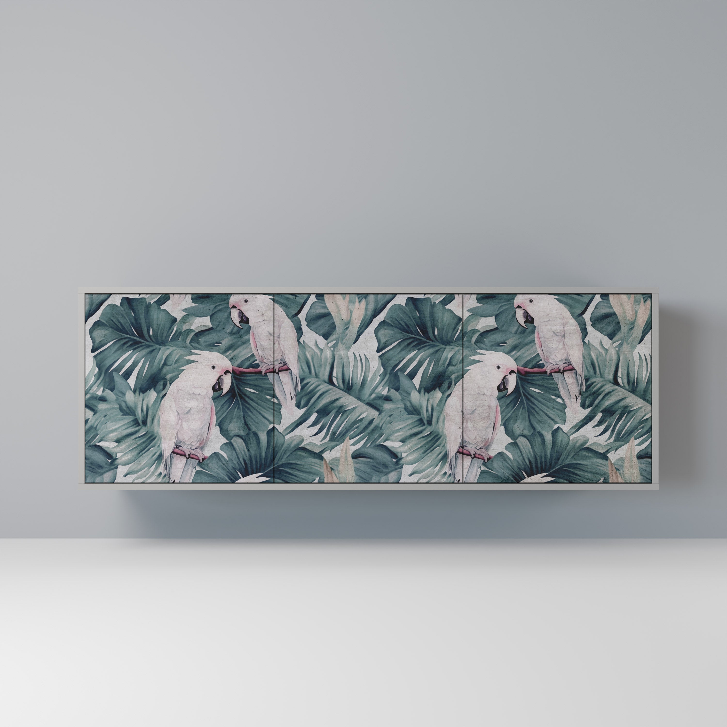 Buffet 3 portes POPINJAY LOOK finition grise