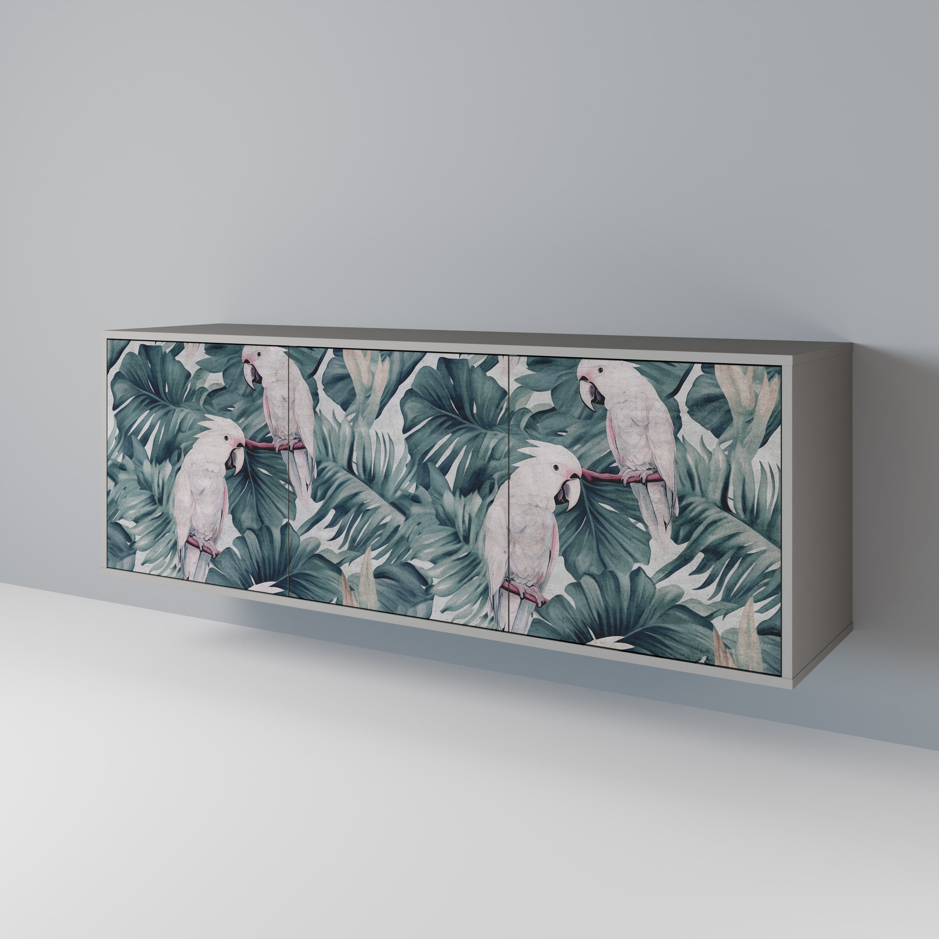 Buffet 3 portes POPINJAY LOOK finition grise