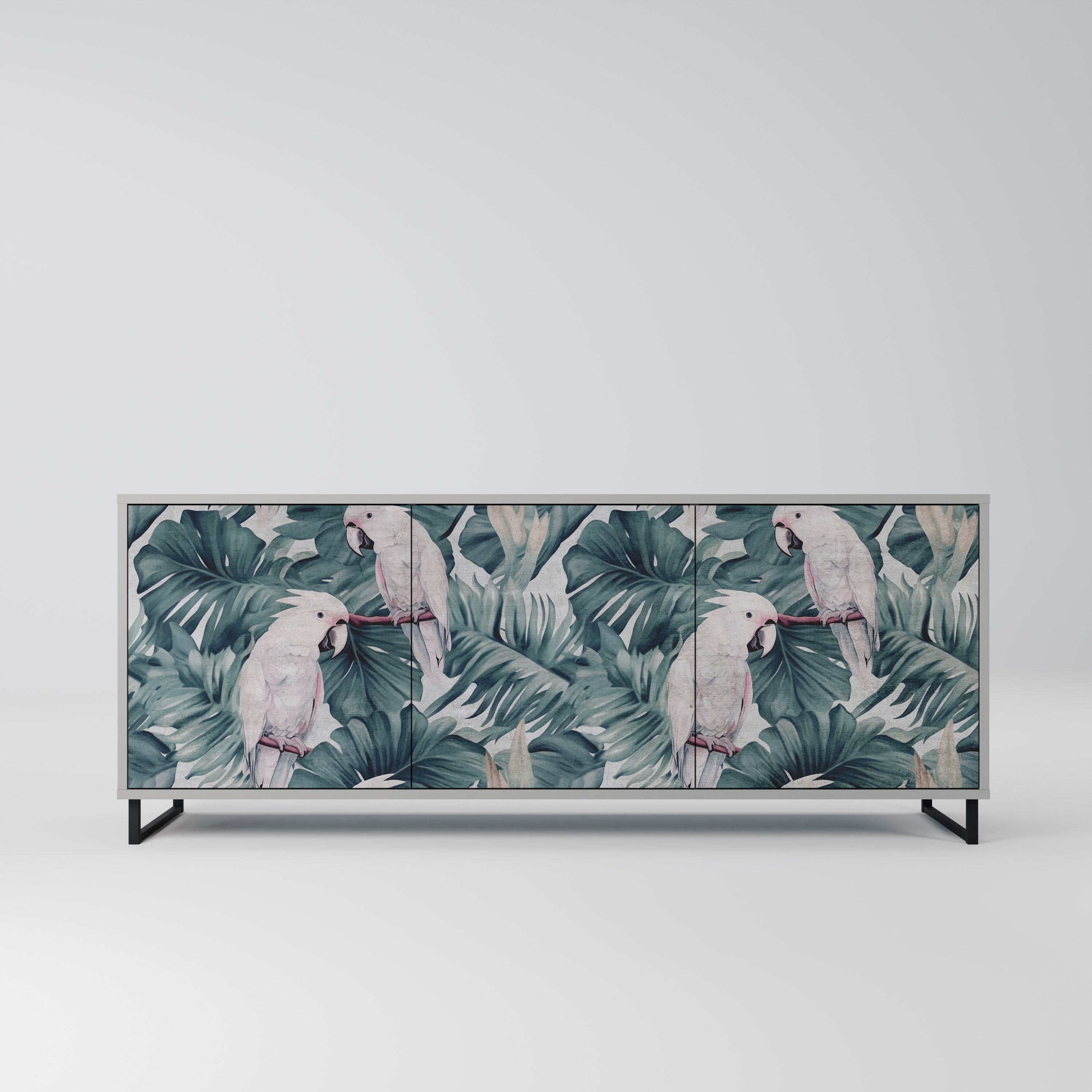 Buffet 3 portes POPINJAY LOOK finition grise