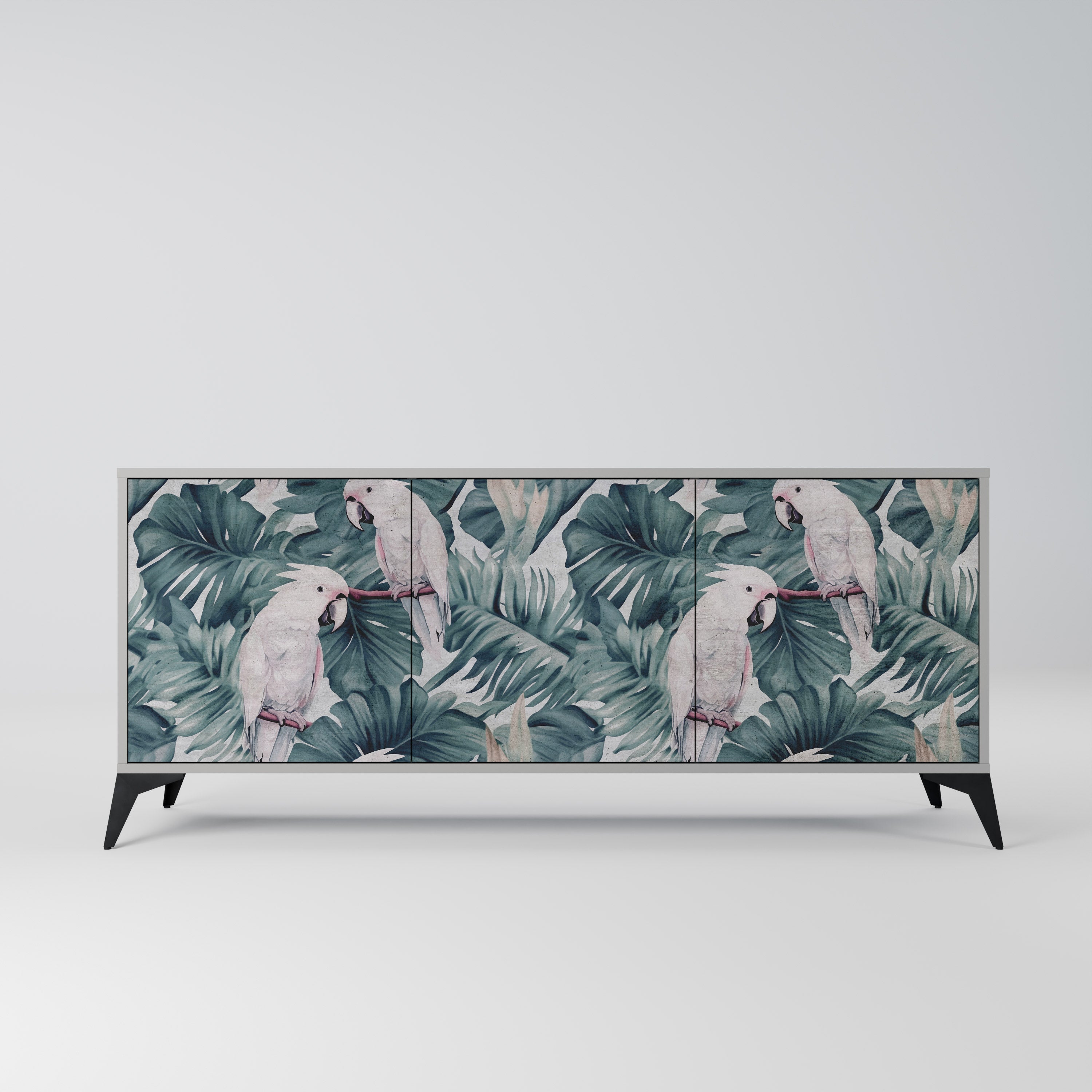 Buffet 3 portes POPINJAY LOOK finition grise