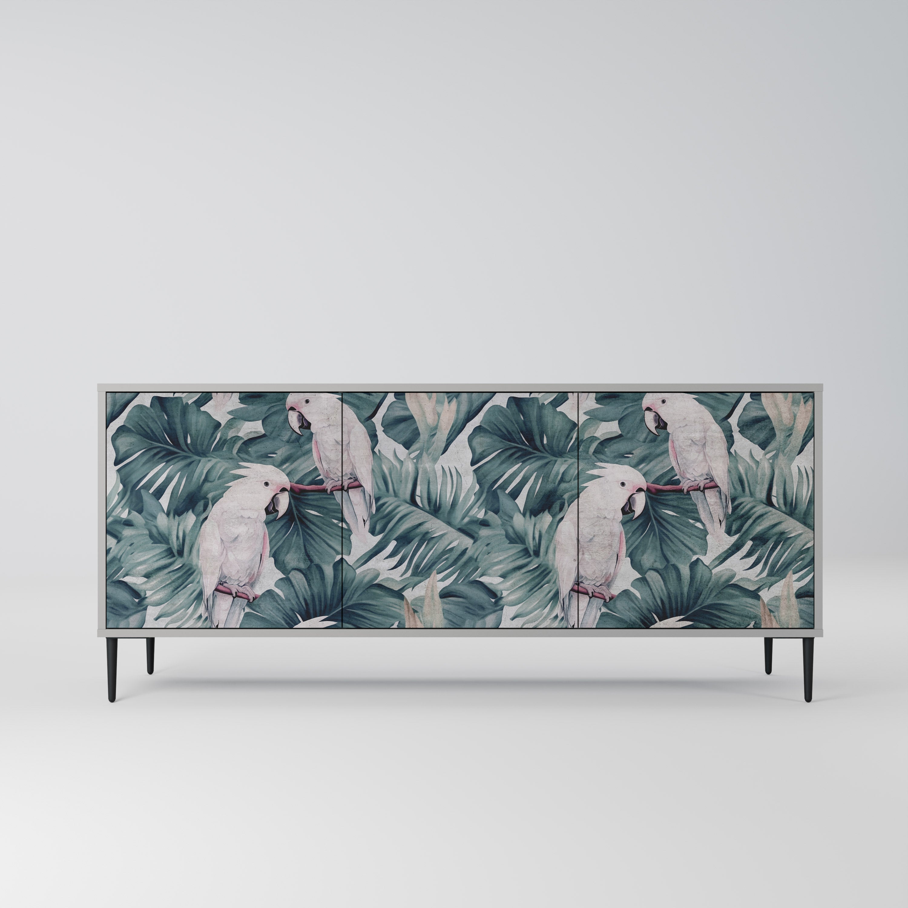 Buffet 3 portes POPINJAY LOOK finition grise