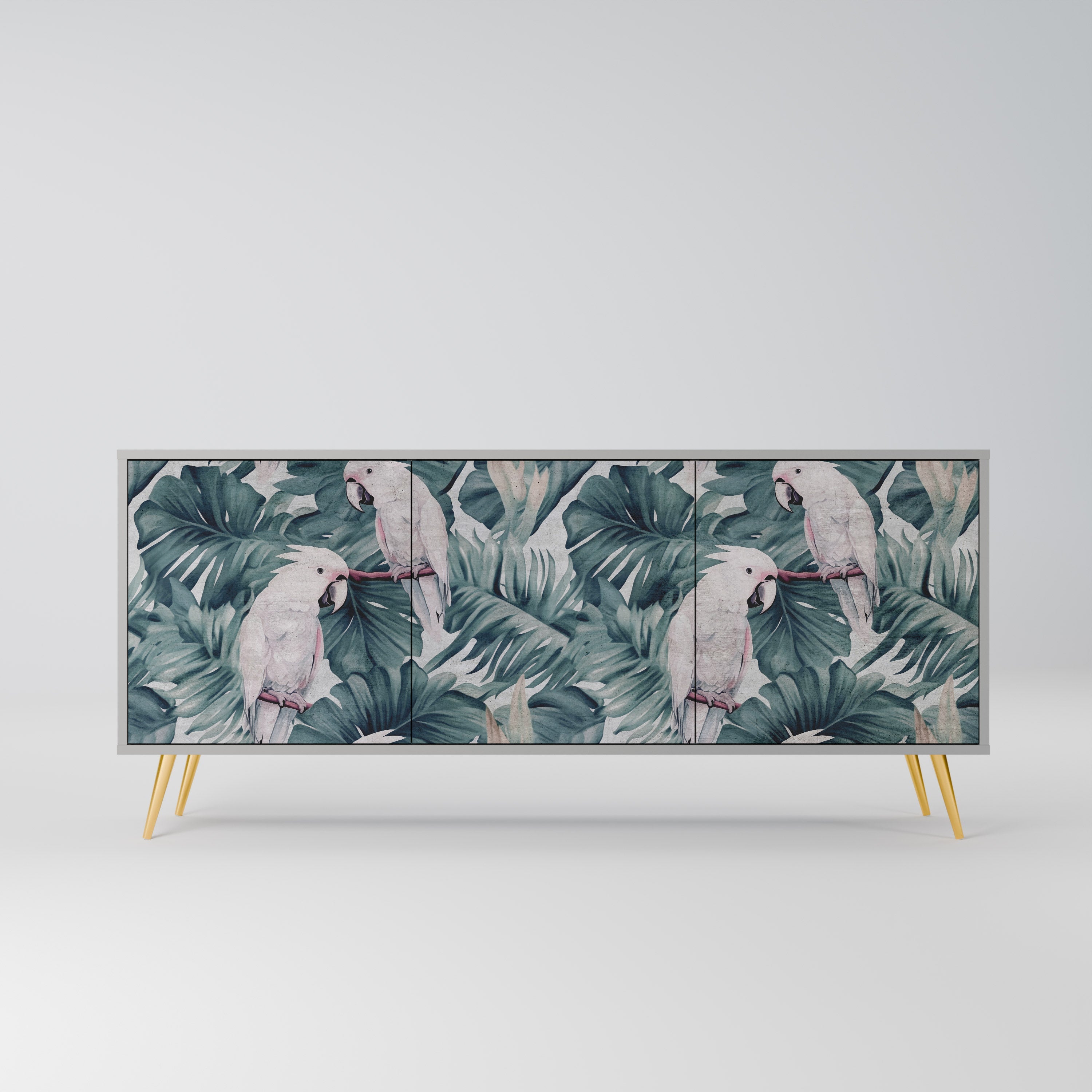 Buffet 3 portes POPINJAY LOOK finition grise