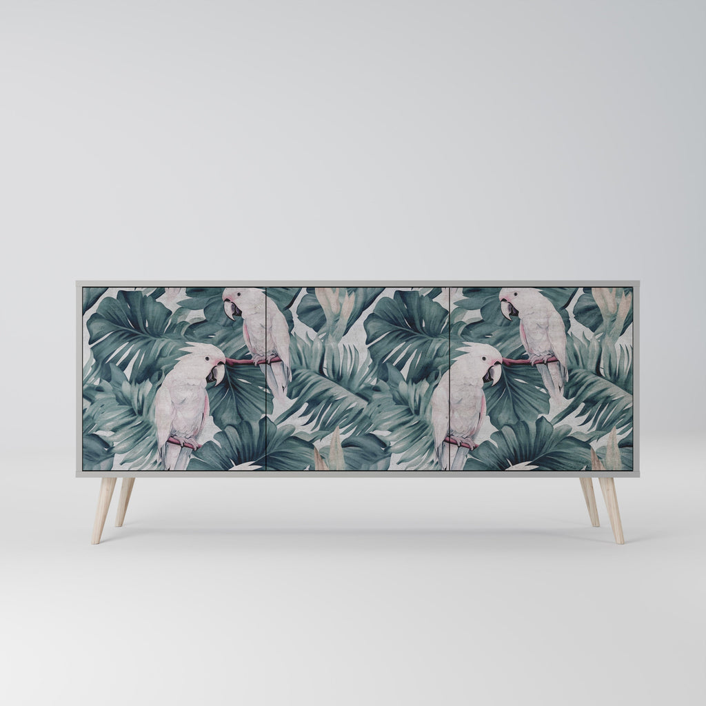 POPINJAY LOOK 3-Door Sideboard in Grey Finish