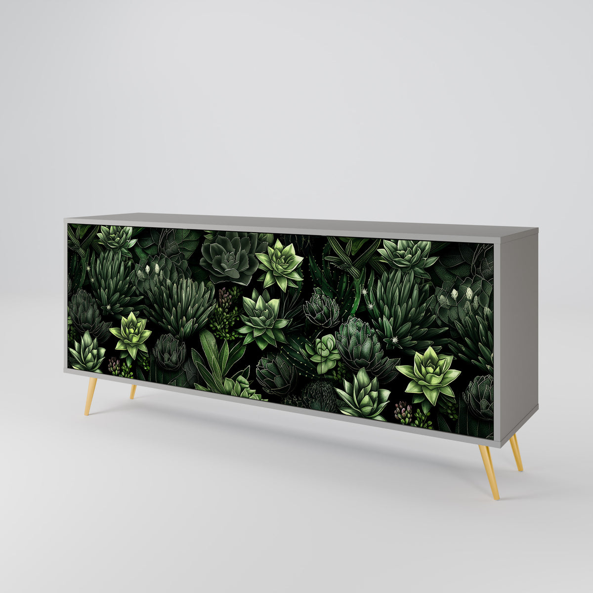 SUCCULENT JUNGLE 3-Door Sideboard