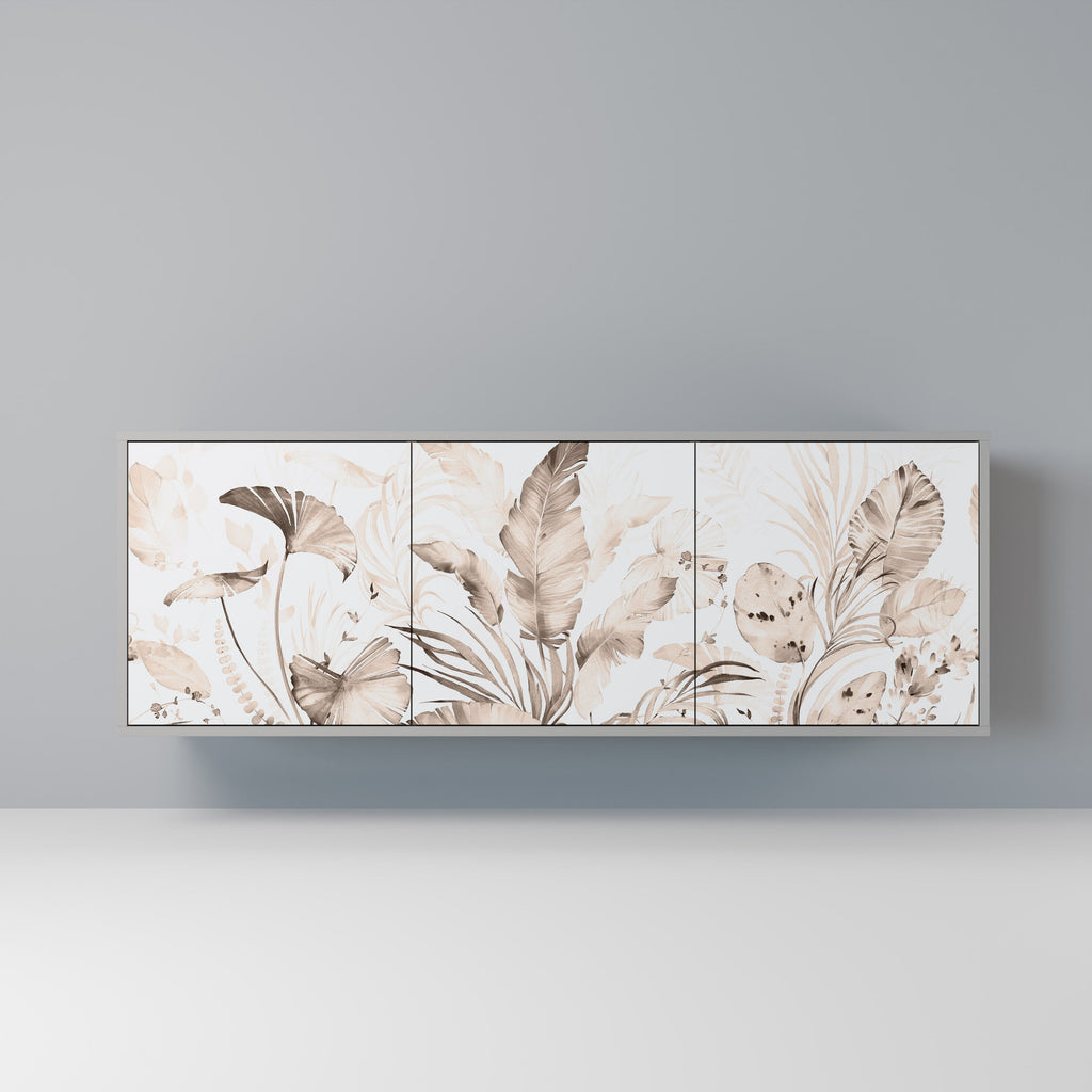 Buffet 3 portes WILD TENDERNESS en finition grise