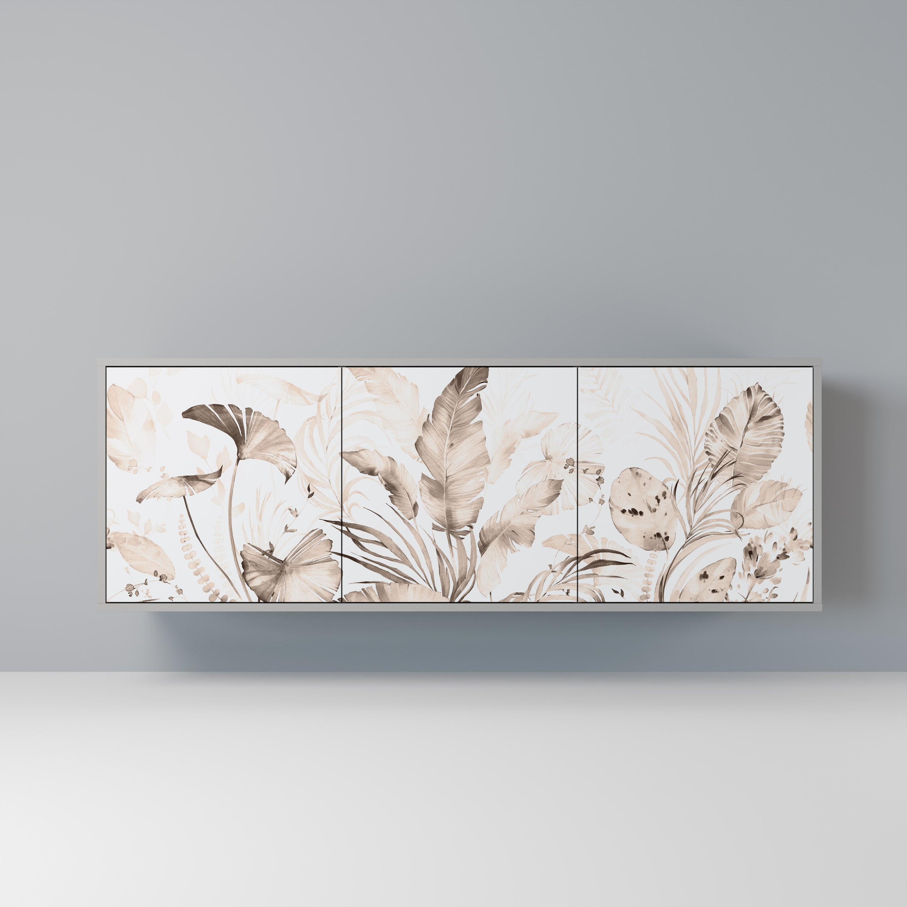 Buffet 3 portes WILD TENDERNESS en finition grise