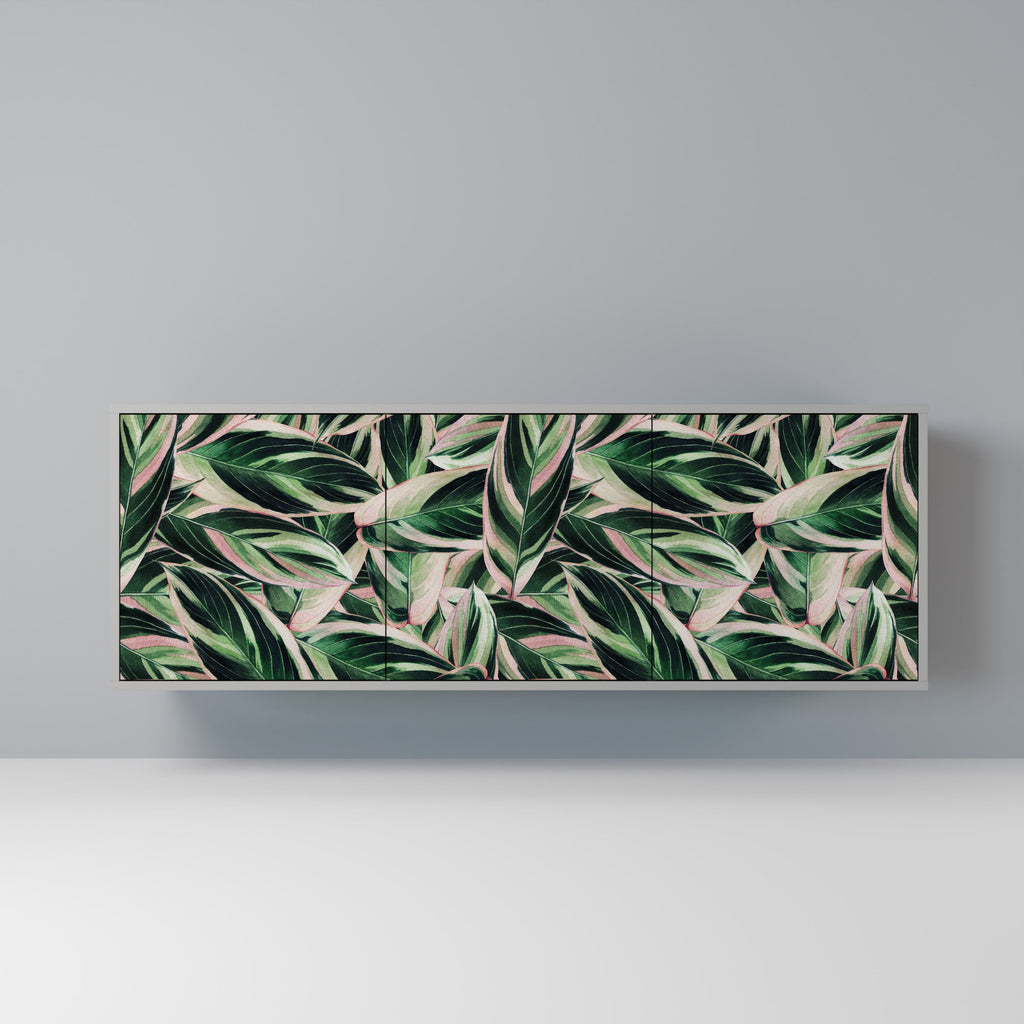 Buffet 3 portes EERIE STROMANTHE en finition grise