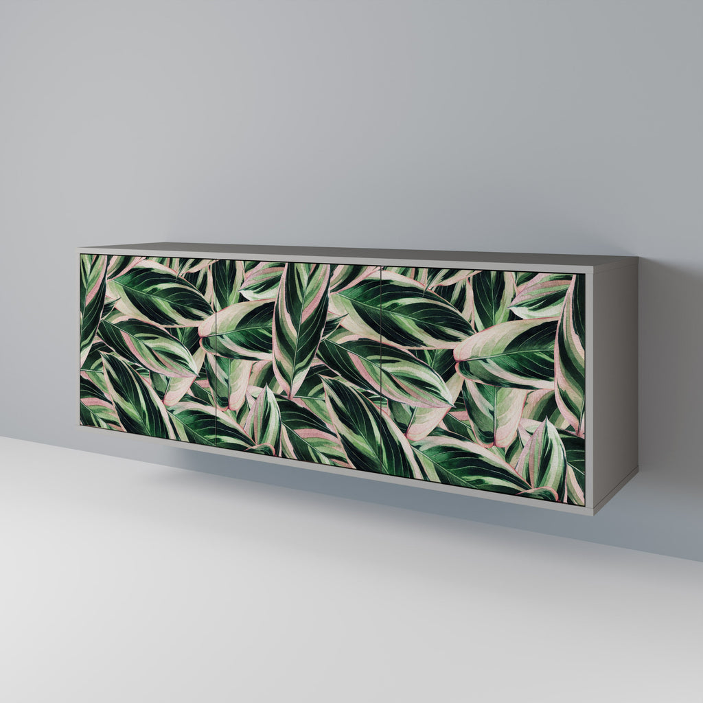 Buffet 3 portes EERIE STROMANTHE en finition grise