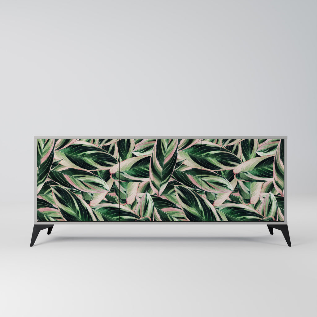 Buffet 3 portes EERIE STROMANTHE en finition grise