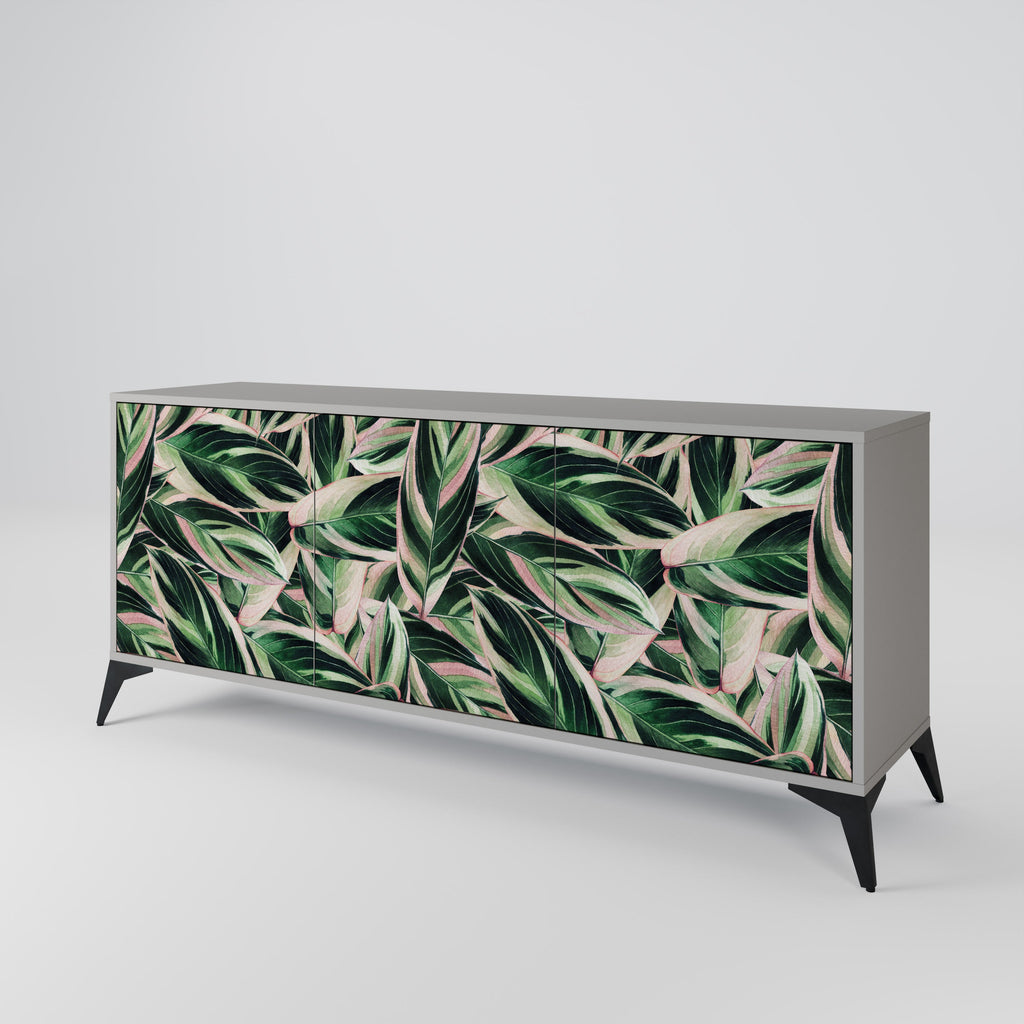 Buffet 3 portes EERIE STROMANTHE en finition grise