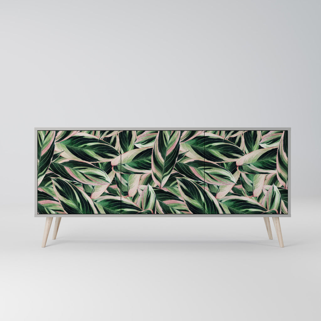 Buffet 3 portes EERIE STROMANTHE en finition grise