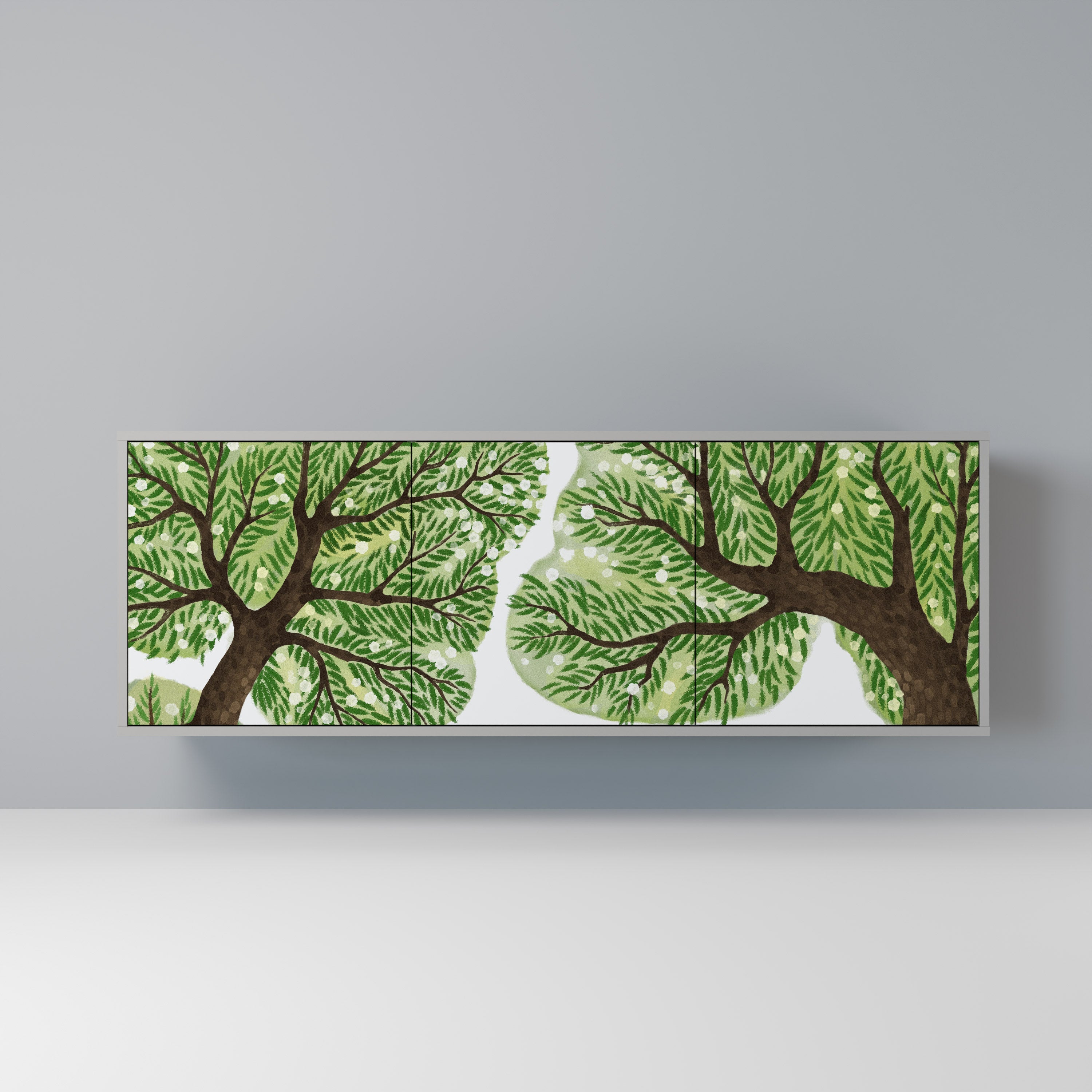 Buffet 3 portes WILDERNESS DASH en finition grise