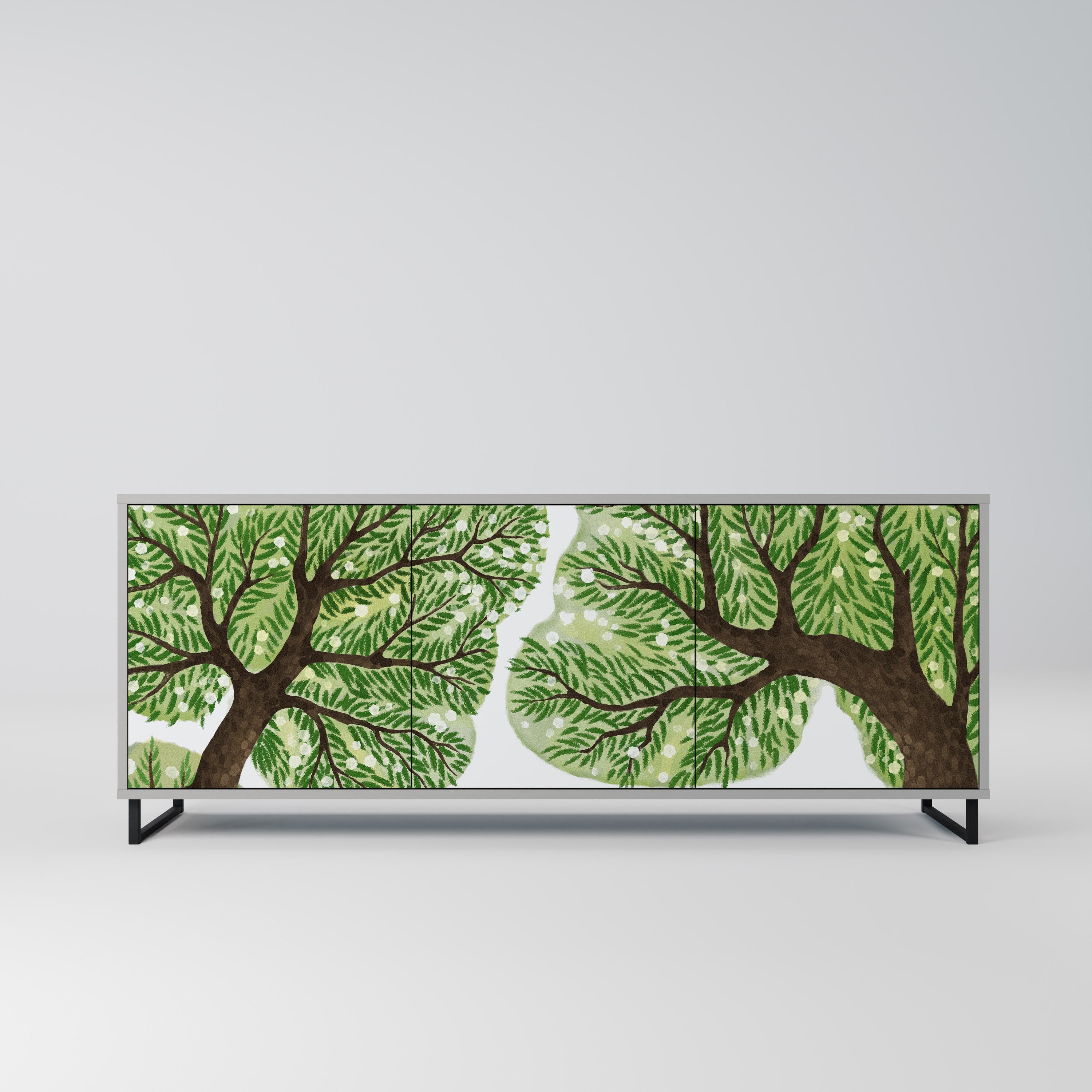 Buffet 3 portes WILDERNESS DASH en finition grise