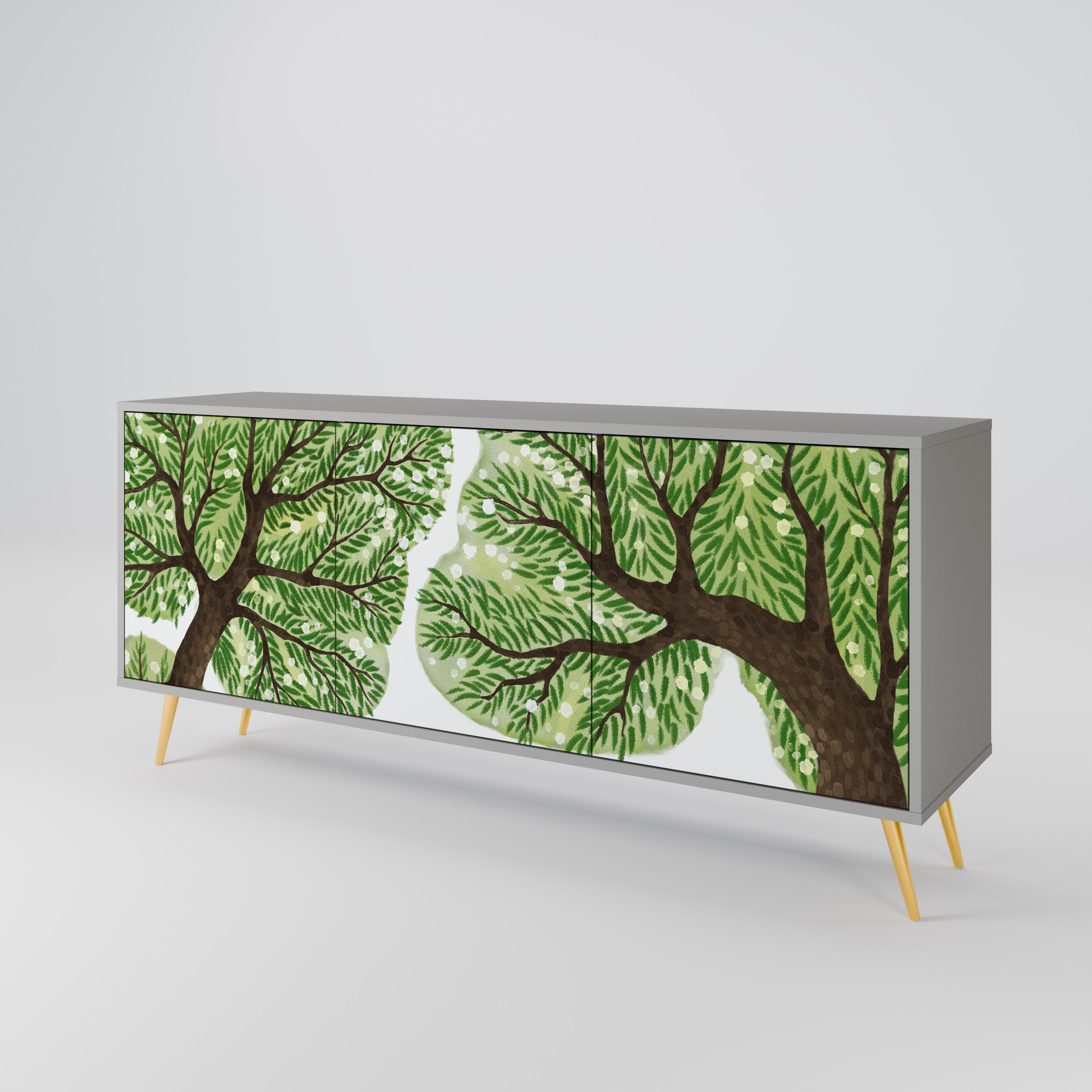 Buffet 3 portes WILDERNESS DASH en finition grise