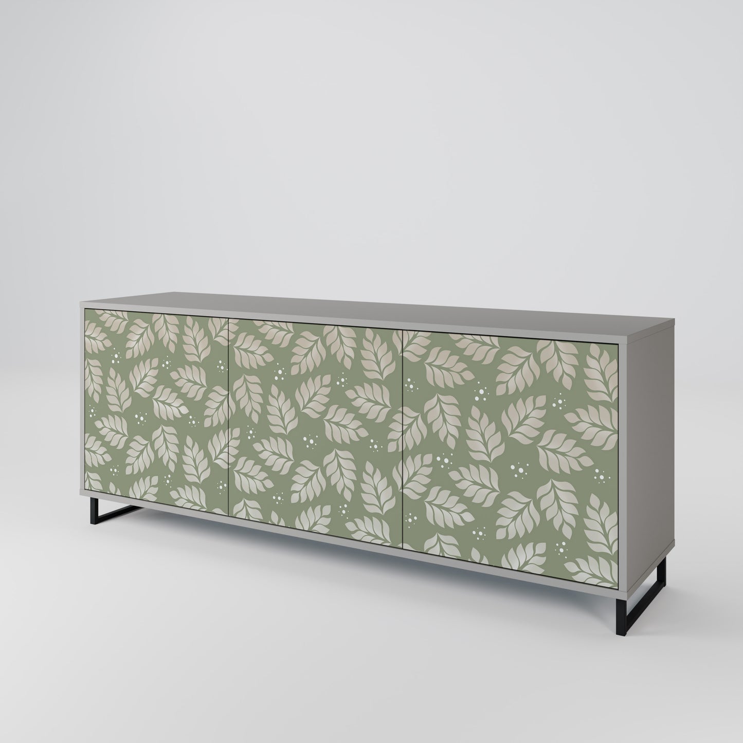 LEAVES ON GREEN 3-Door Sideboard