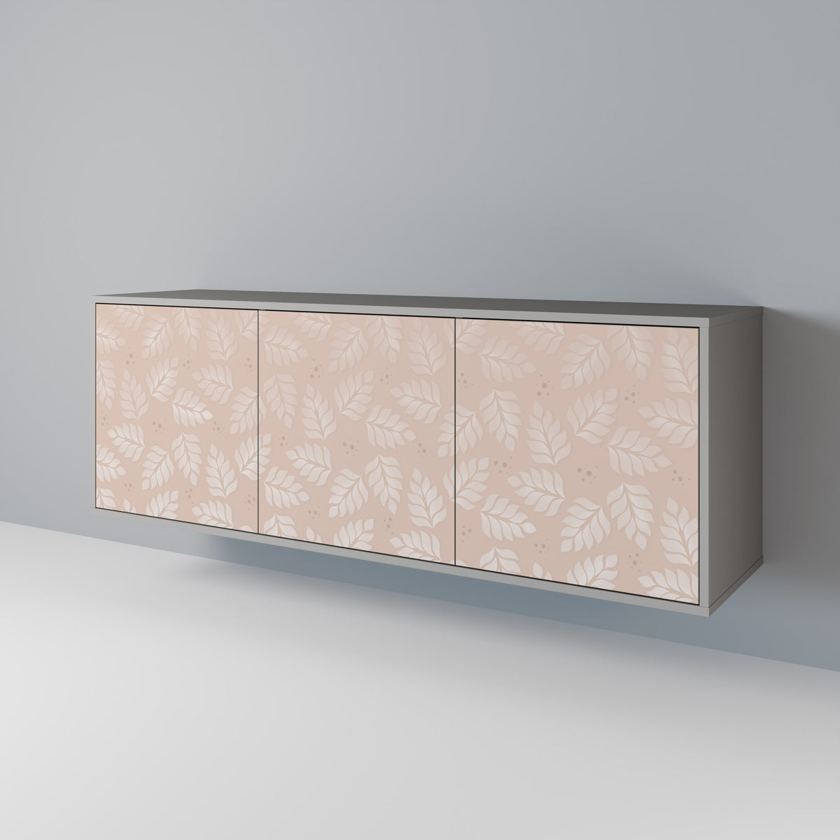 LEAVES ON BEIGE 3-Door Sideboard
