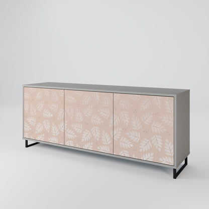 LEAVES ON BEIGE 3-Door Sideboard