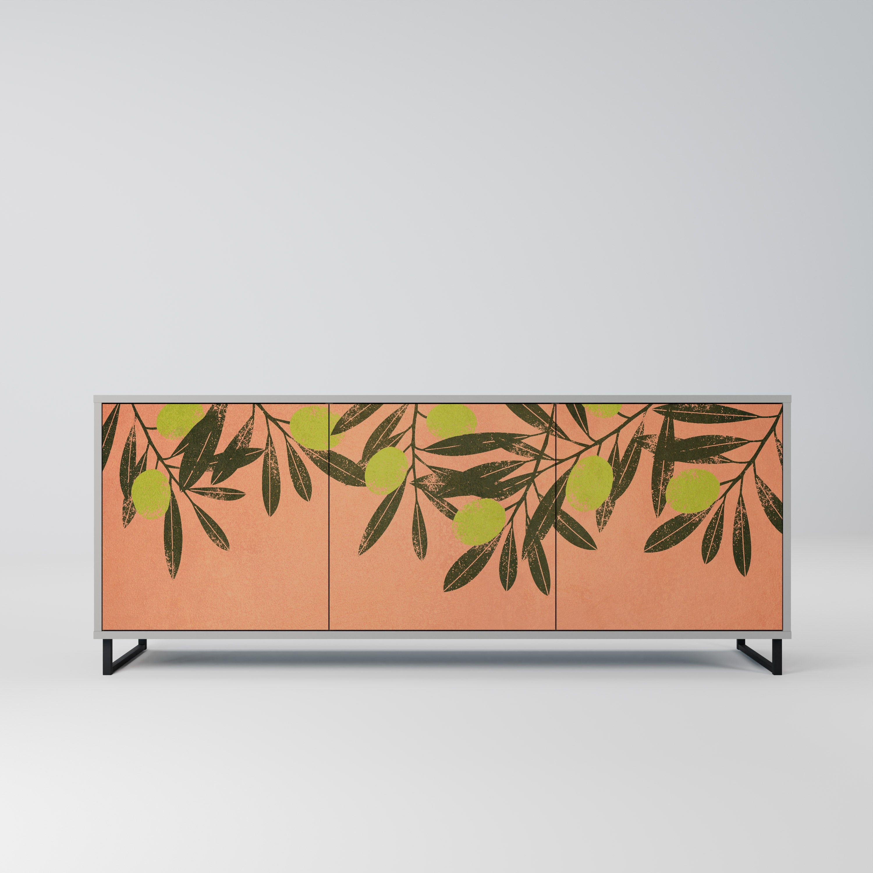 Buffet 3 portes JUICY OLIVES finition grise