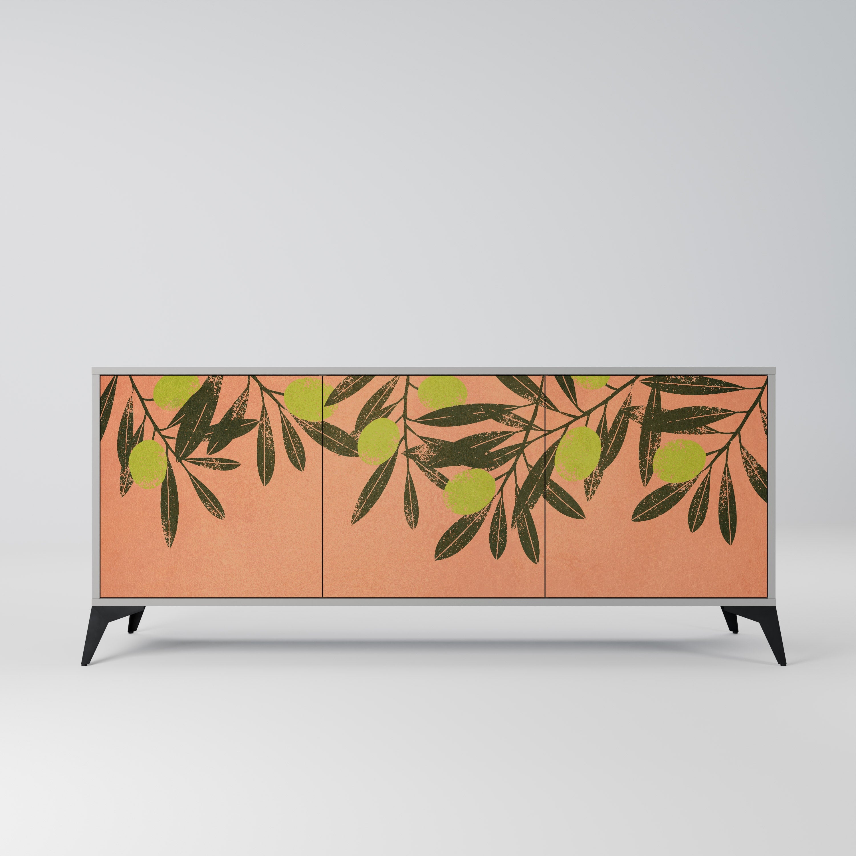 Buffet 3 portes JUICY OLIVES finition grise