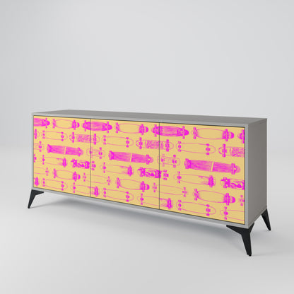 SKATEBOARD ARTISTRY 3-Door Sideboard