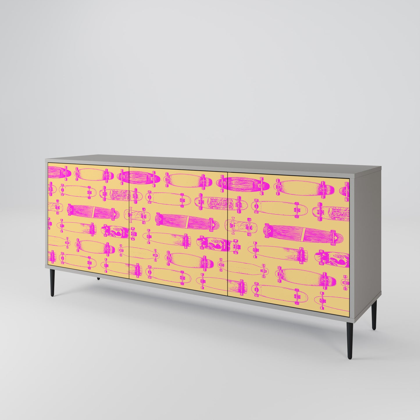 SKATEBOARD ARTISTRY 3-Door Sideboard