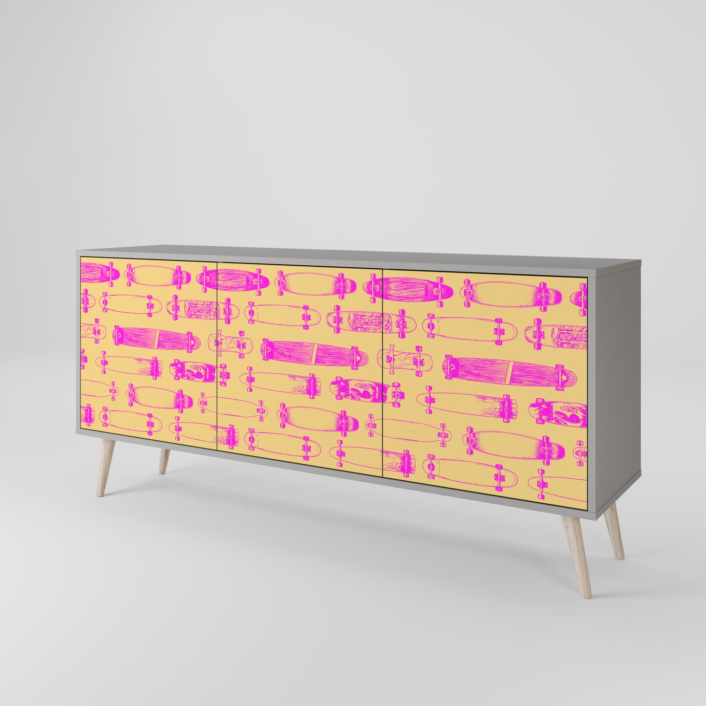 SKATEBOARD ARTISTRY 3-Door Sideboard