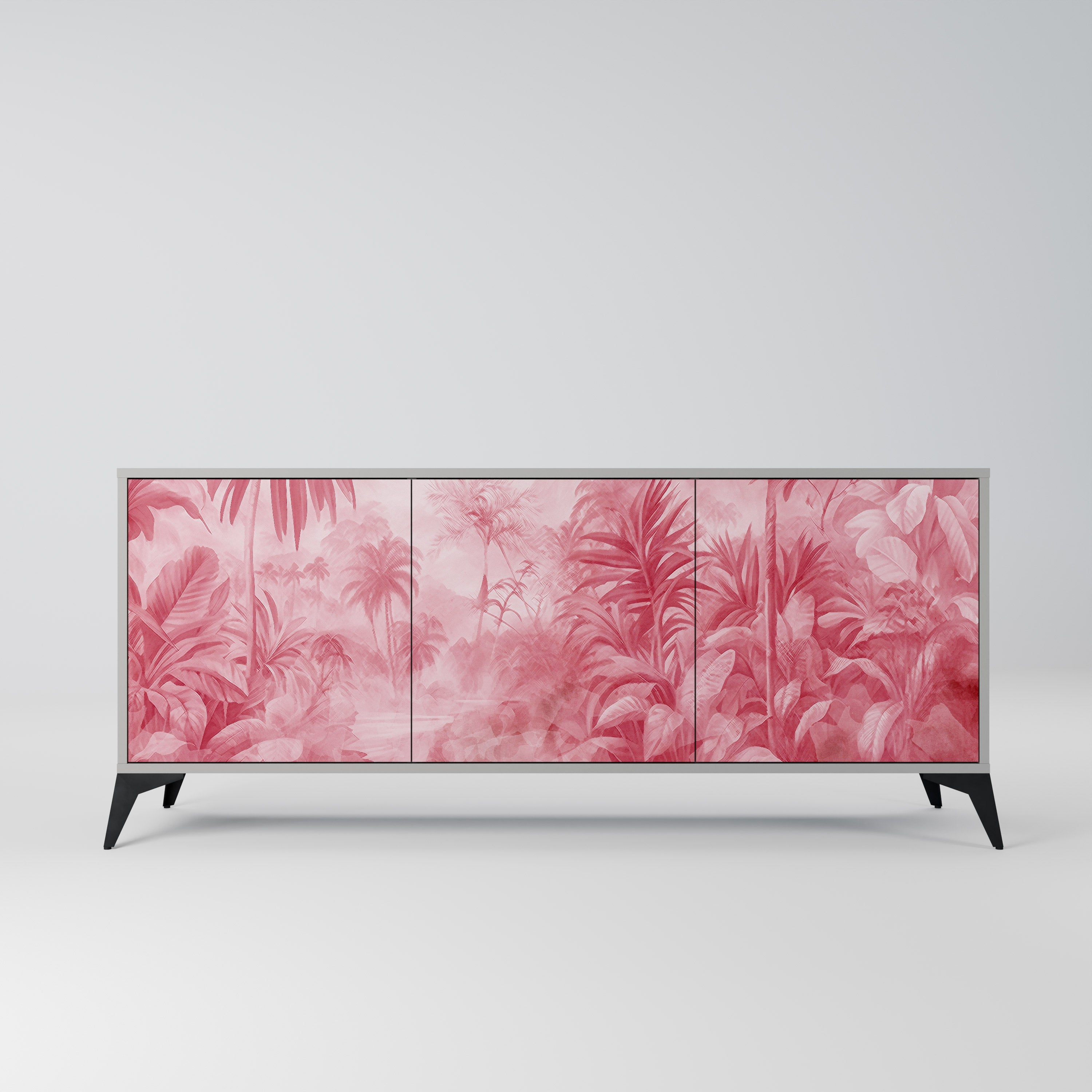 Buffet 3 portes SWEET TROPICS finition grise