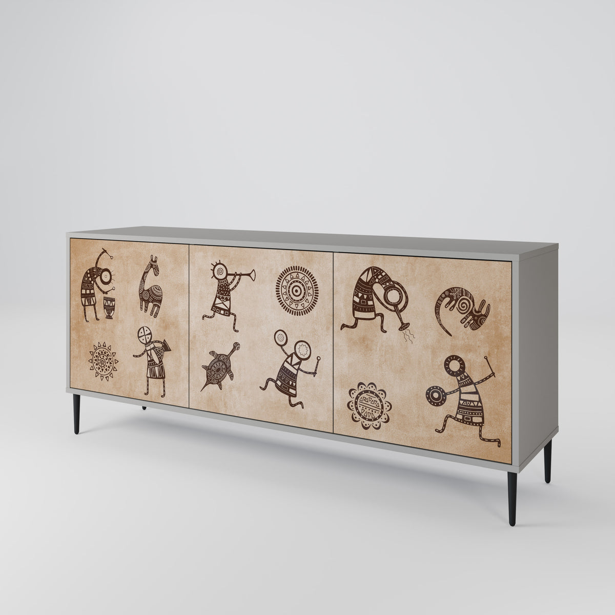 AFRICAN STYLE 3-Door Sideboard