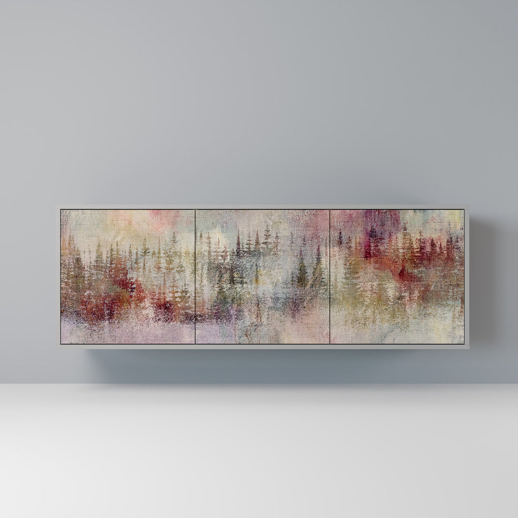 Buffet 3 portes VEILED SUMMIT finition grise