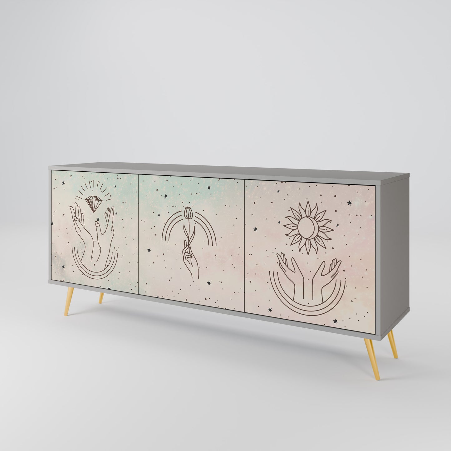 DELICATE BEAUTY 3-Door Sideboard