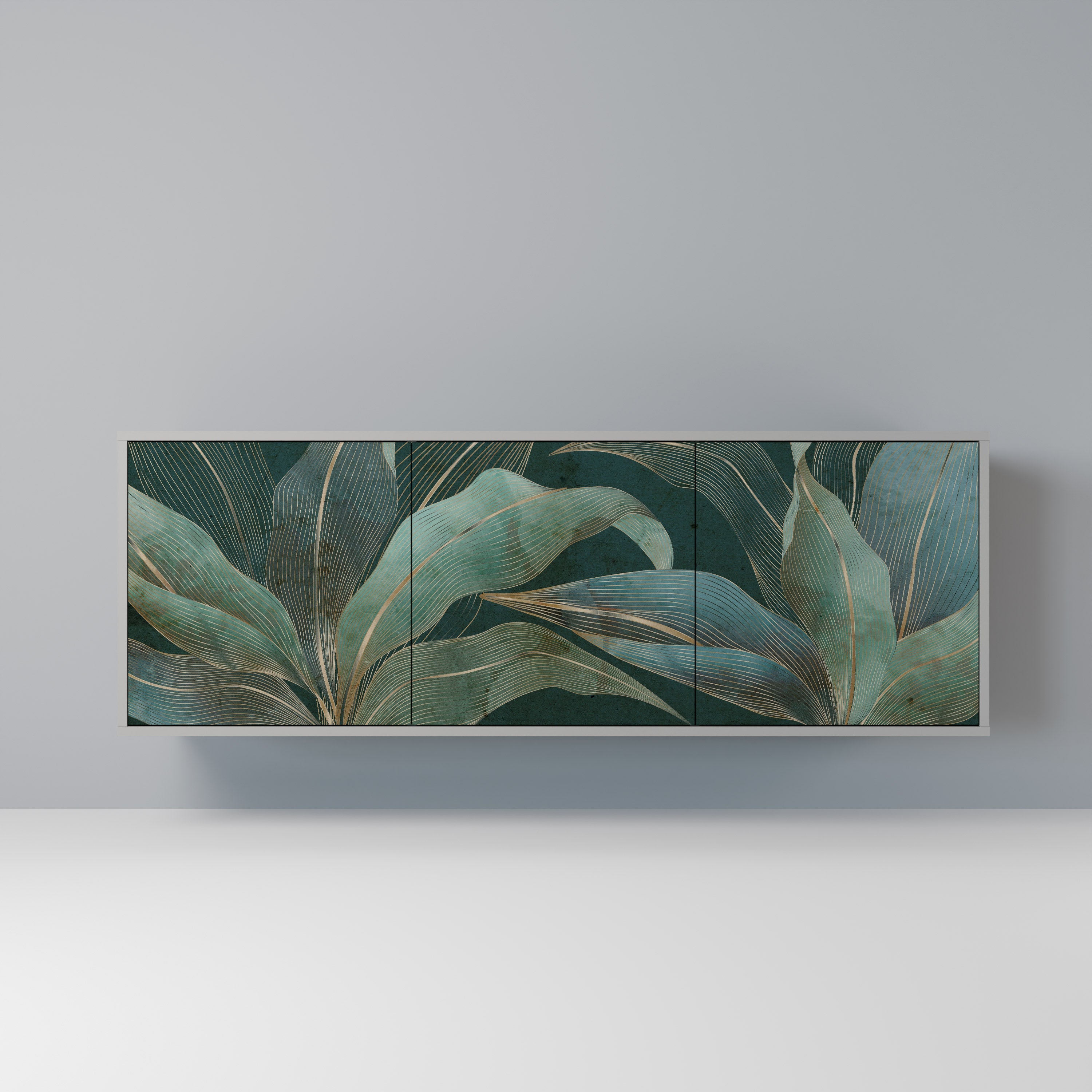 Buffet 3 portes ROYAL GREEN finition grise