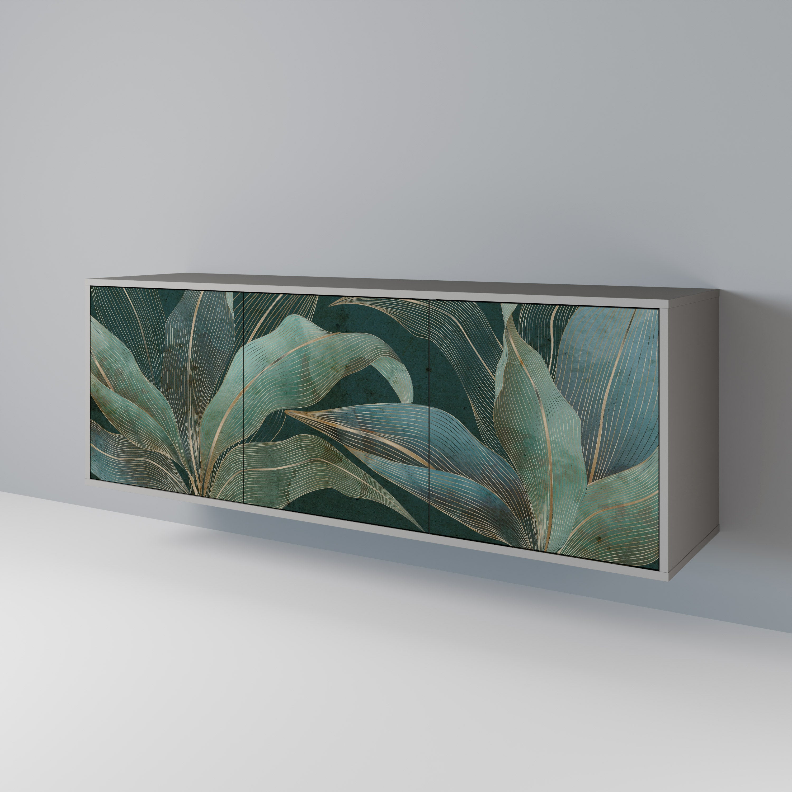 Buffet 3 portes ROYAL GREEN finition grise