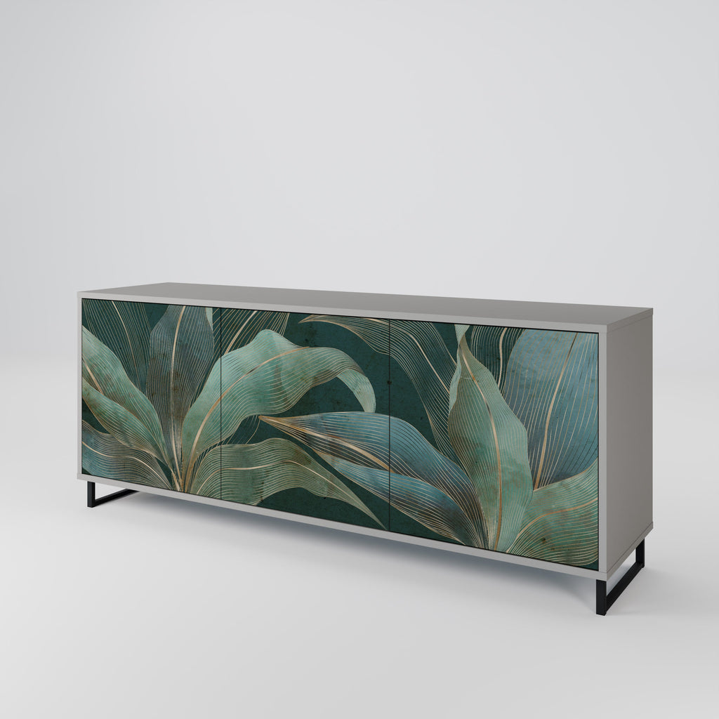 Buffet 3 portes ROYAL GREEN finition grise