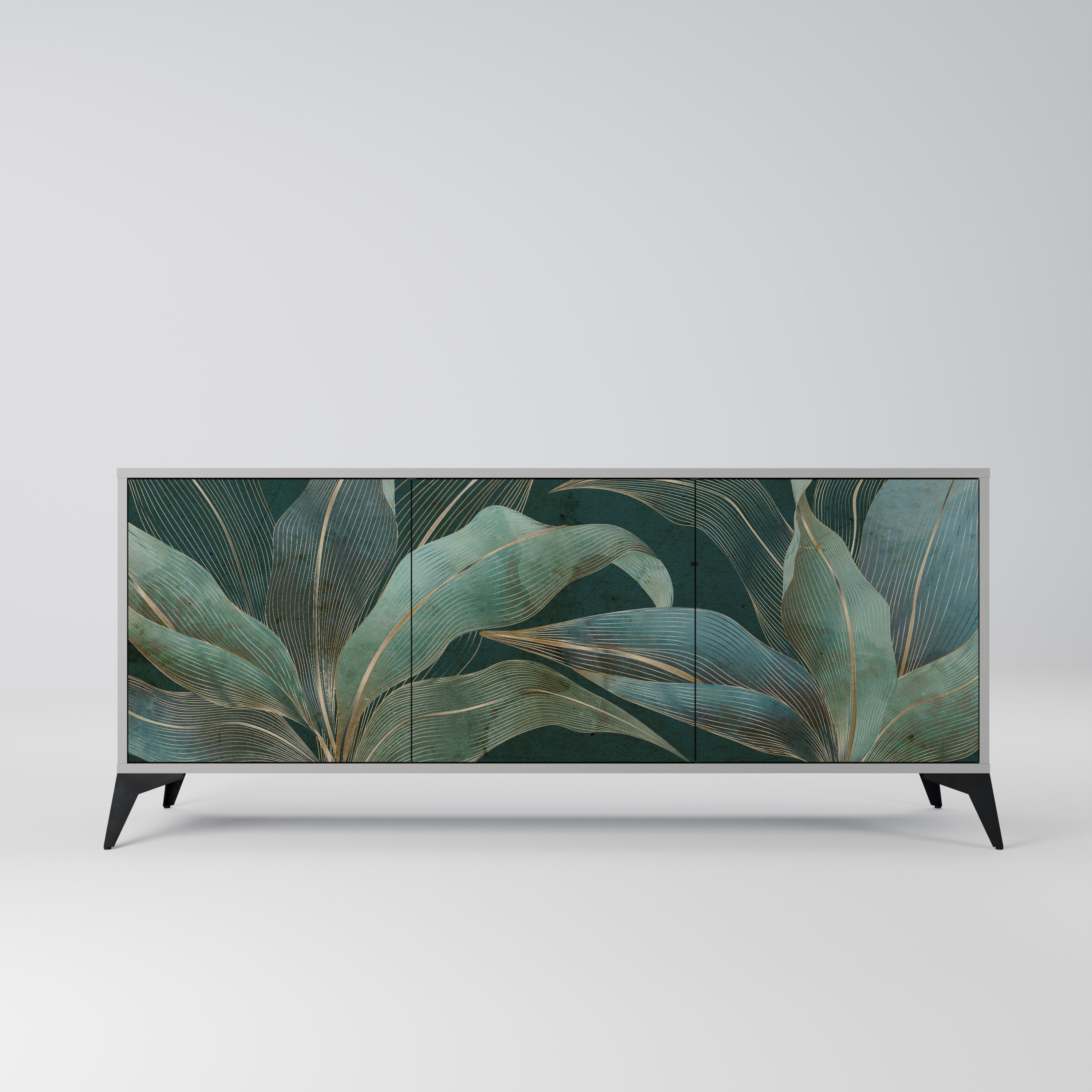 Buffet 3 portes ROYAL GREEN finition grise