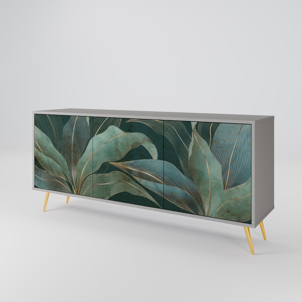 Buffet 3 portes ROYAL GREEN finition grise