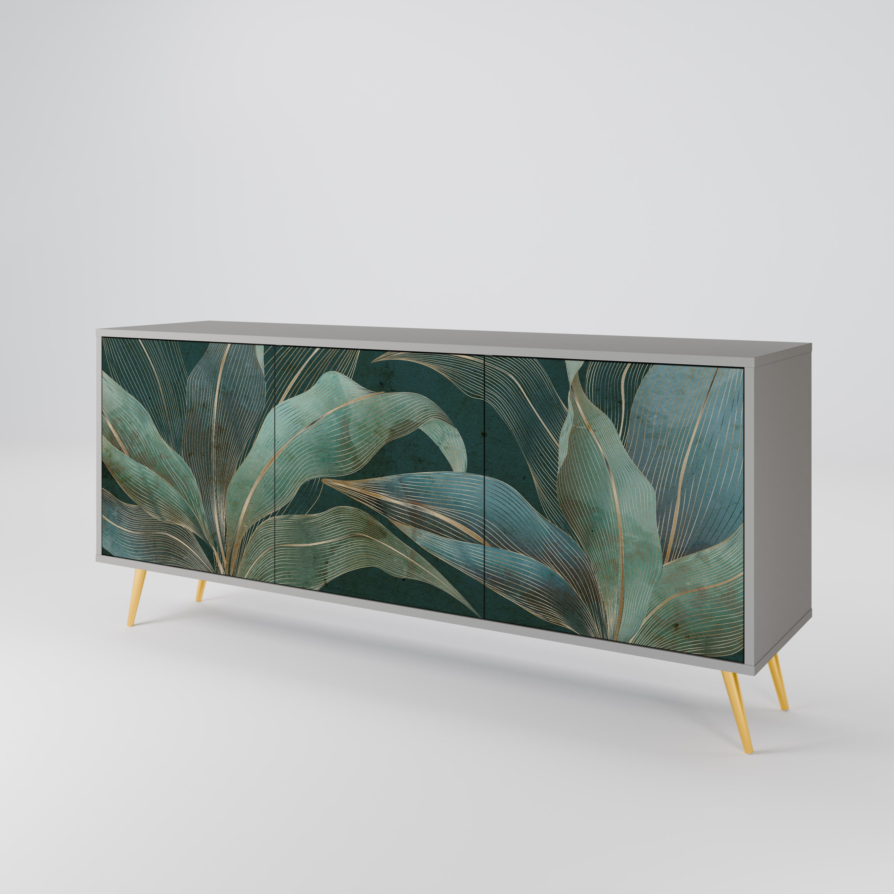 Buffet 3 portes ROYAL GREEN finition grise