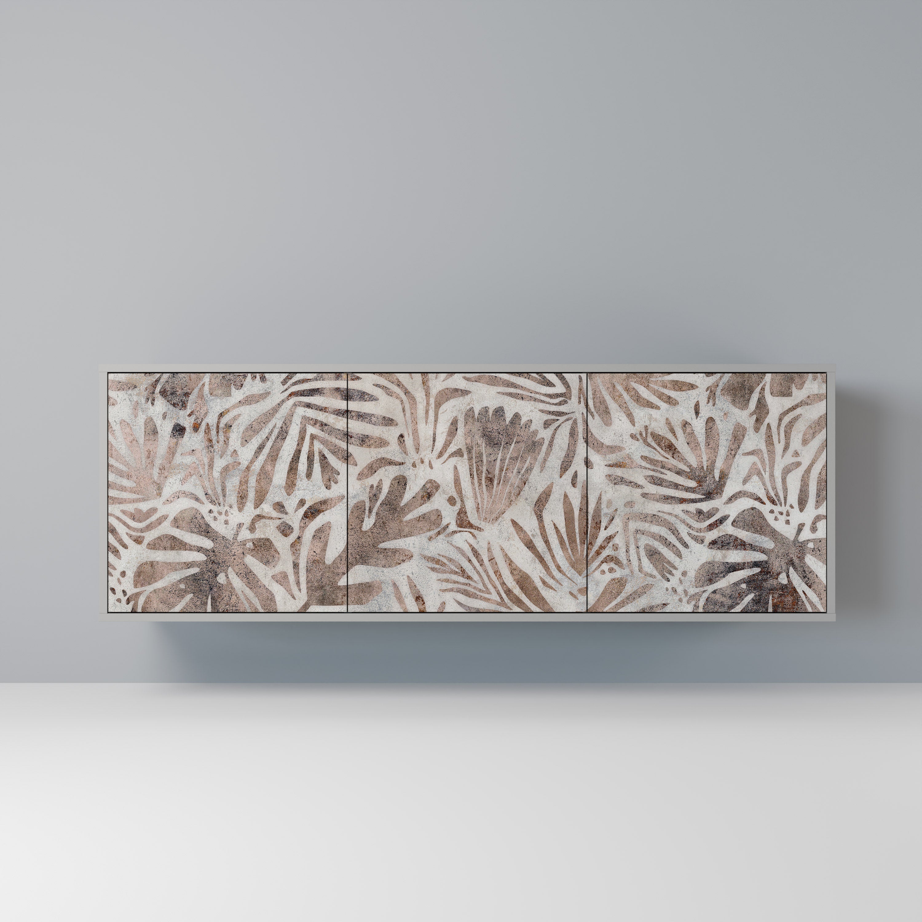 Buffet 3 portes PASSING TIME en finition grise