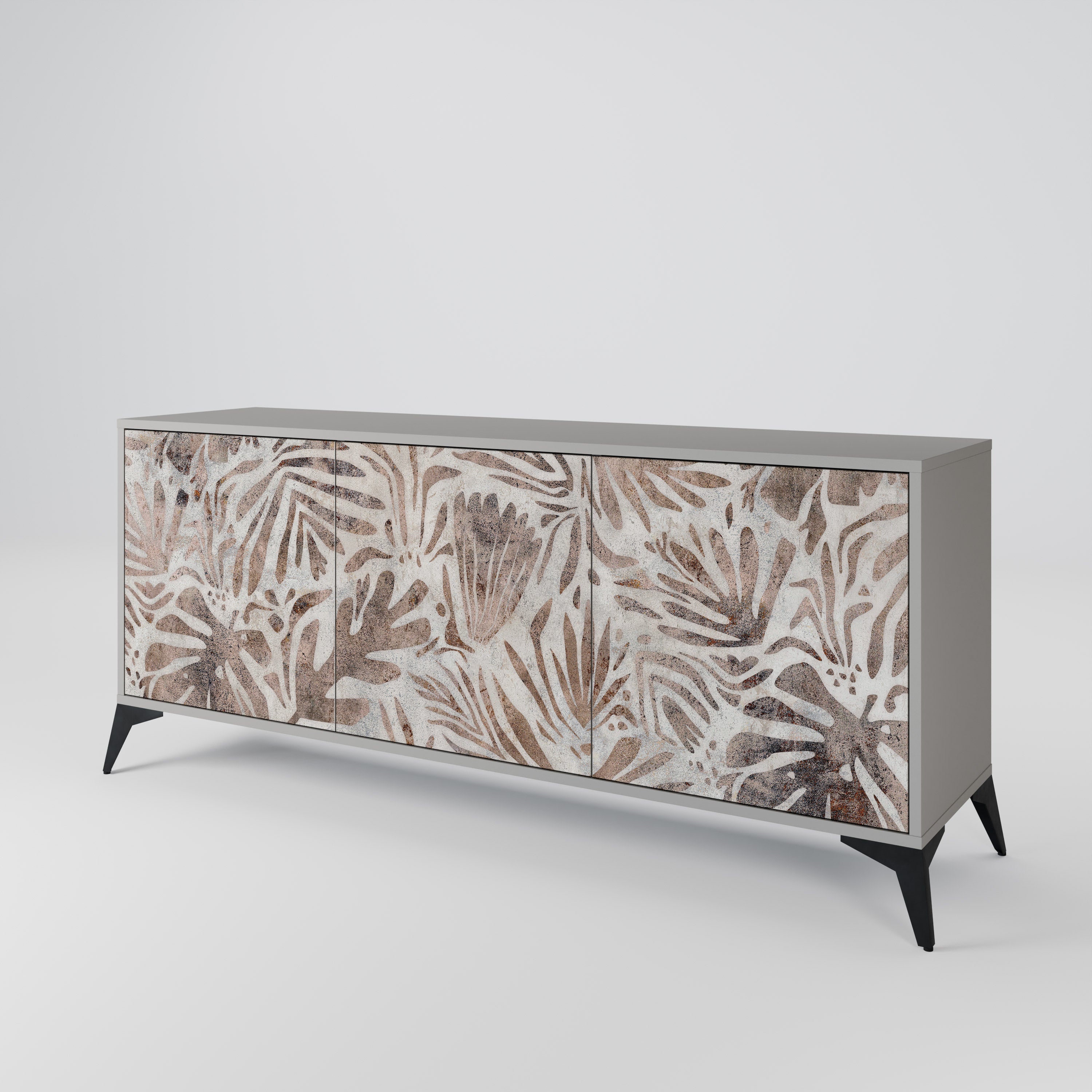 Buffet 3 portes PASSING TIME en finition grise