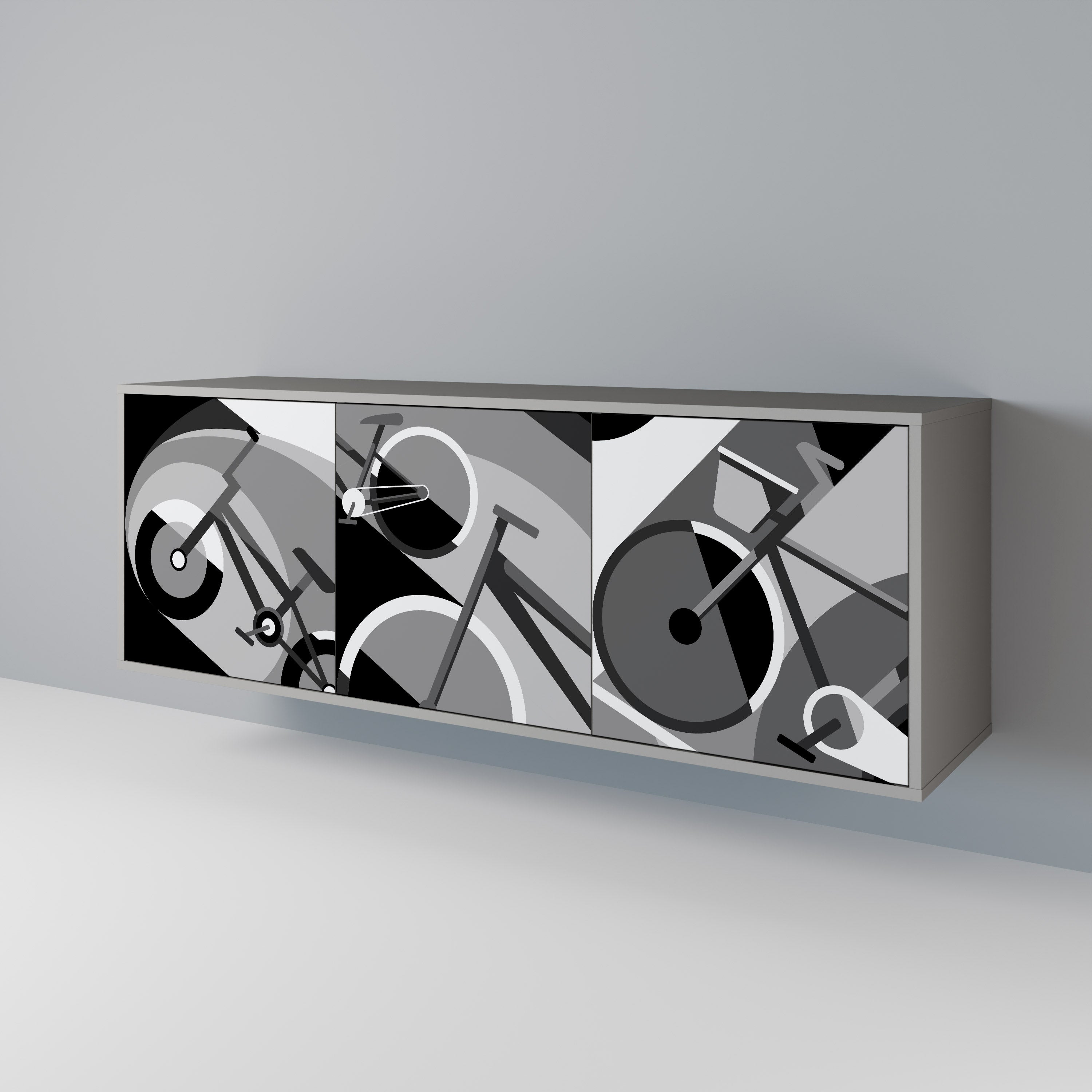 Buffet 3 portes BIKE ENERGY finition grise