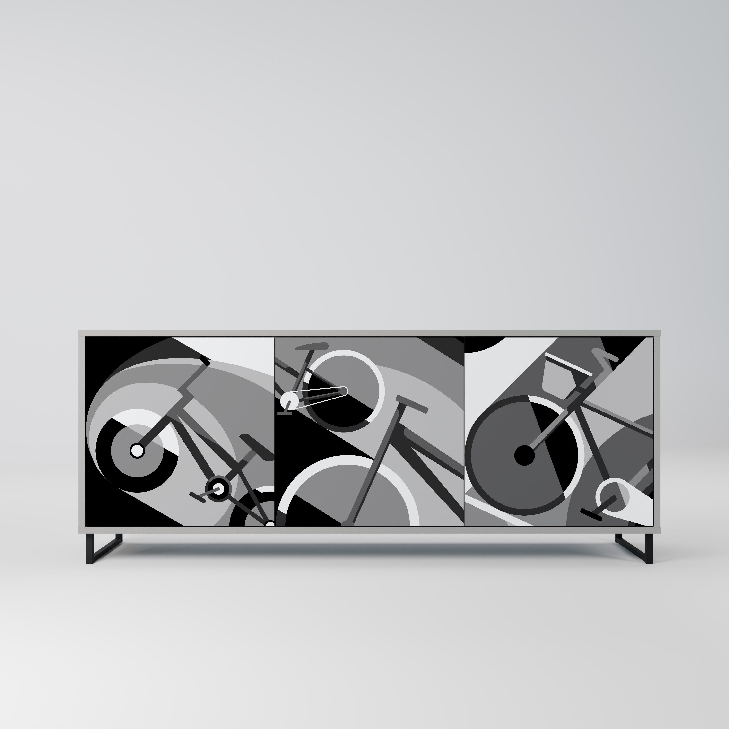 Buffet 3 portes BIKE ENERGY finition grise