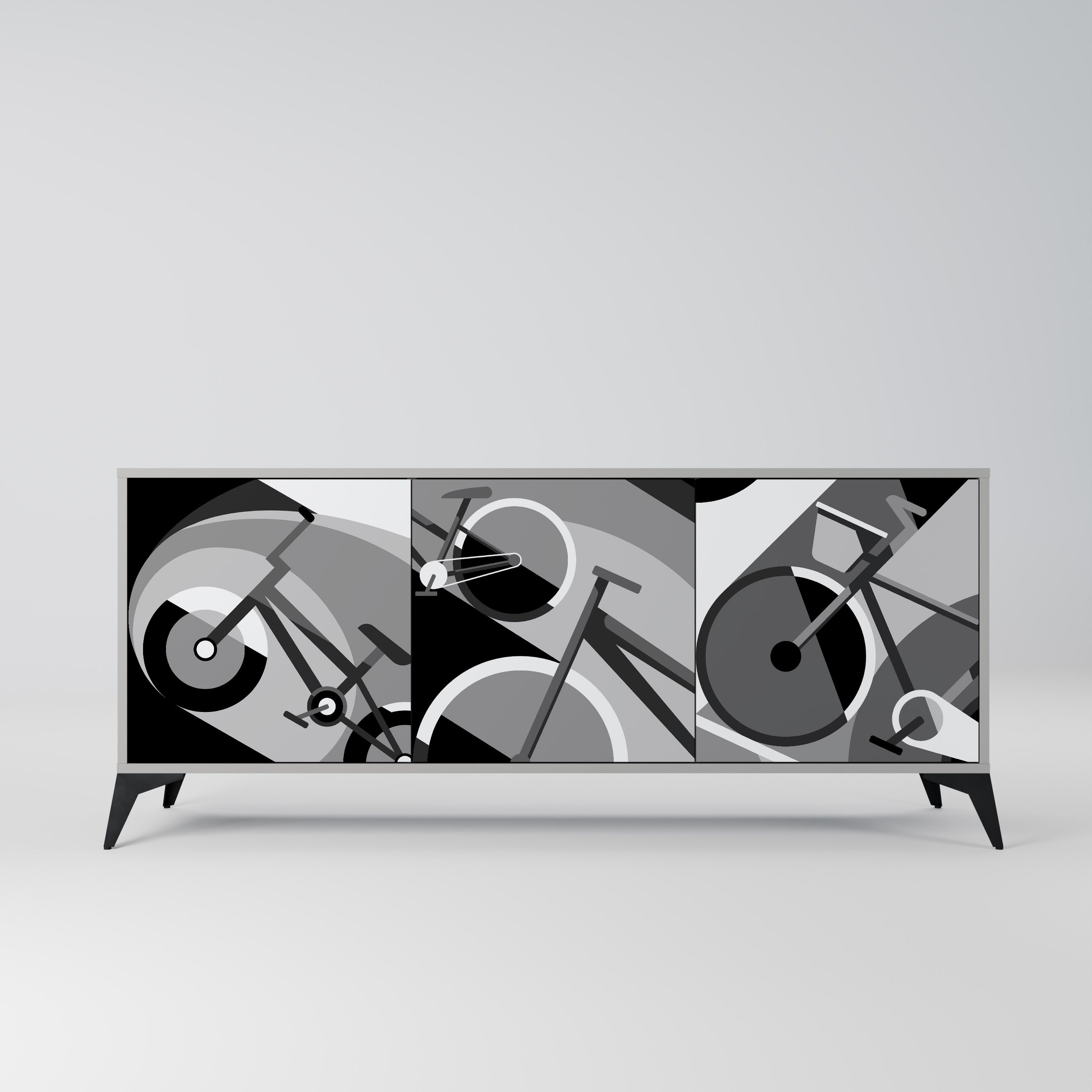 Buffet 3 portes BIKE ENERGY finition grise