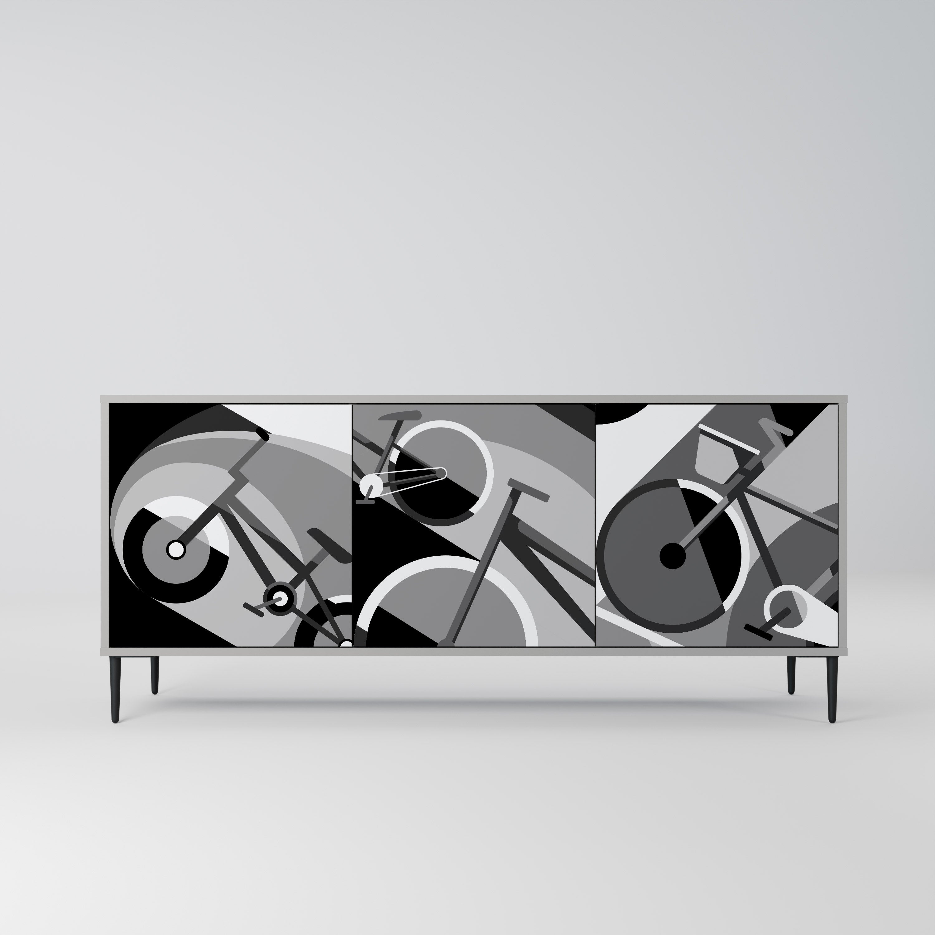 Buffet 3 portes BIKE ENERGY finition grise
