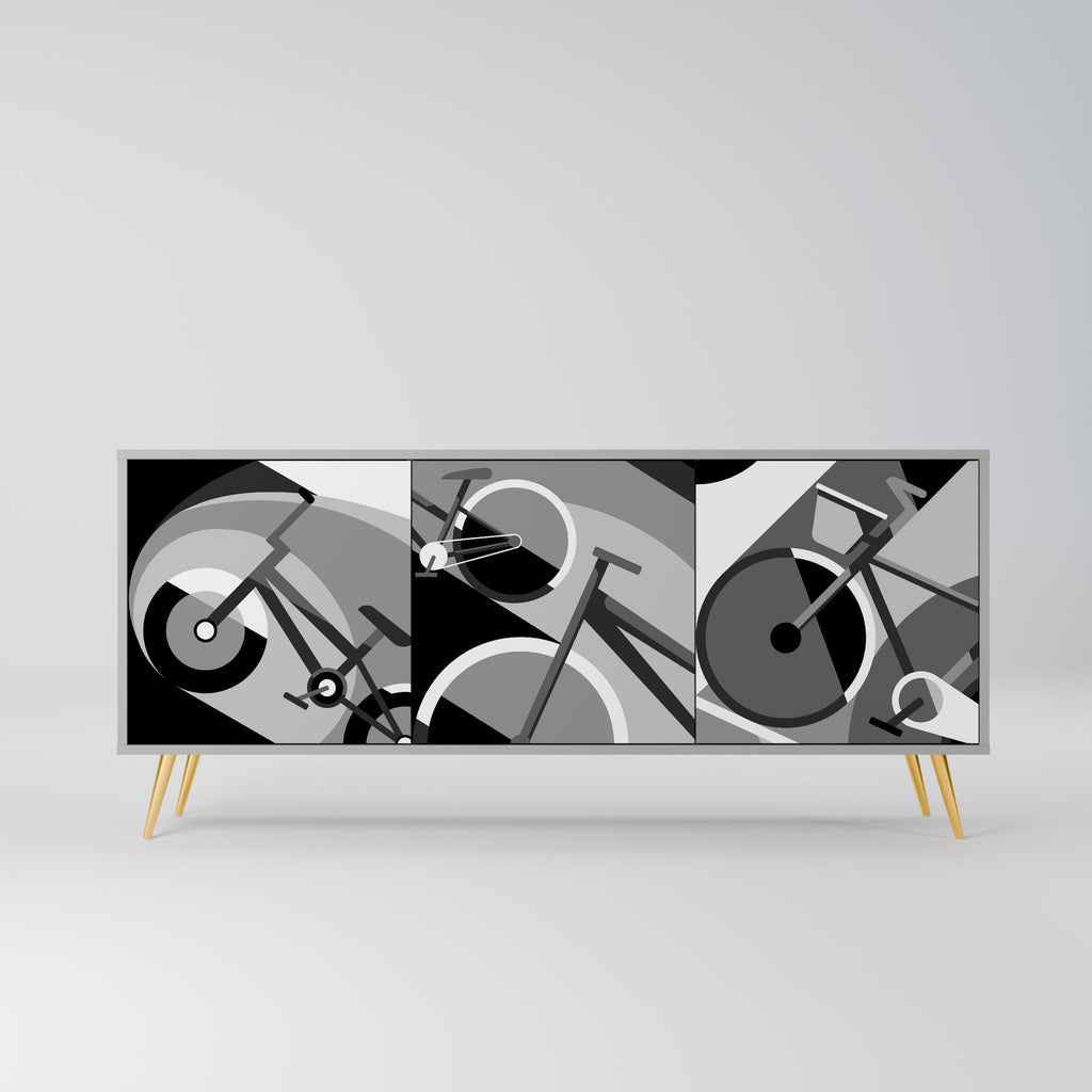 Buffet 3 portes BIKE ENERGY finition grise