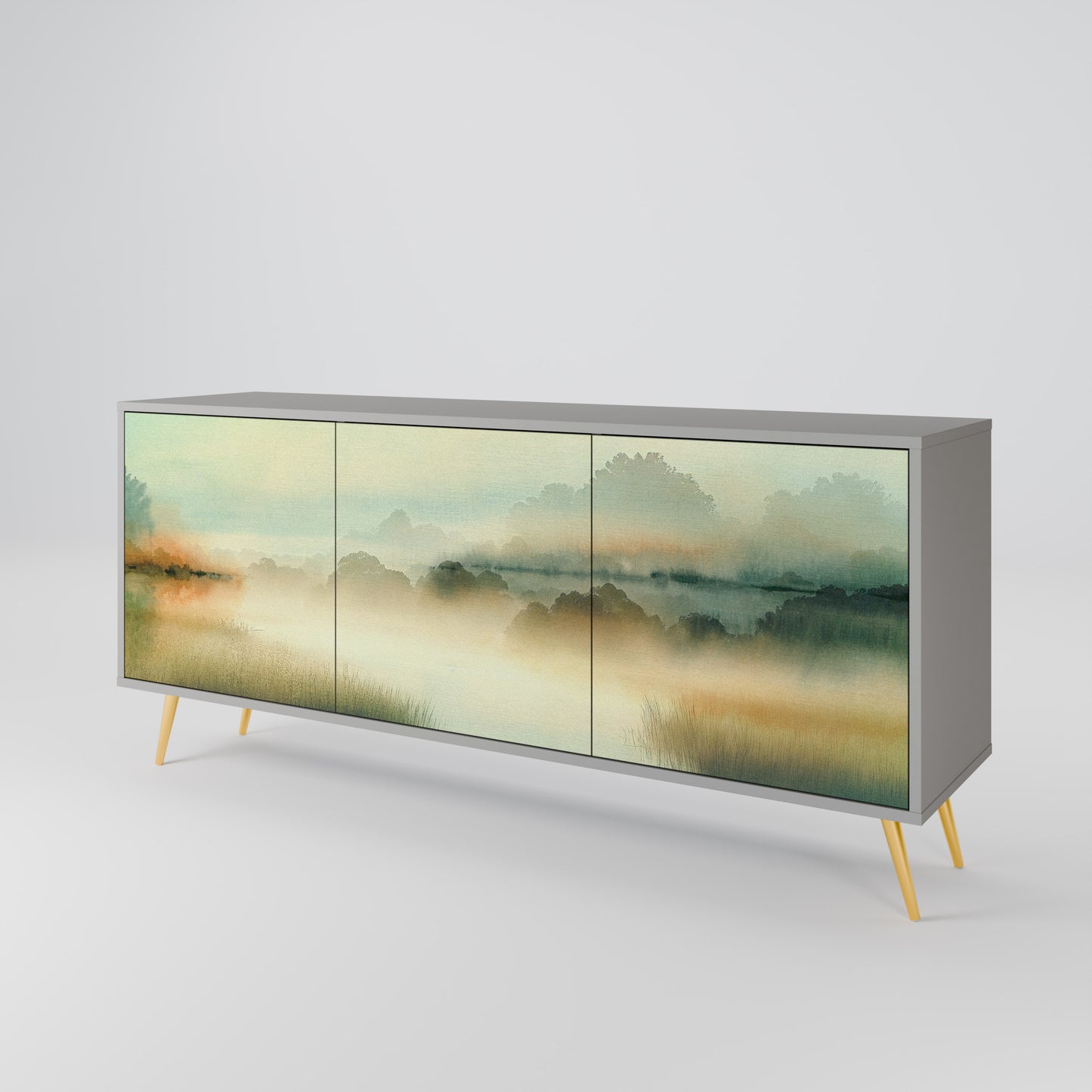 MORNING BY THE LAKE 3-Door Sideboard